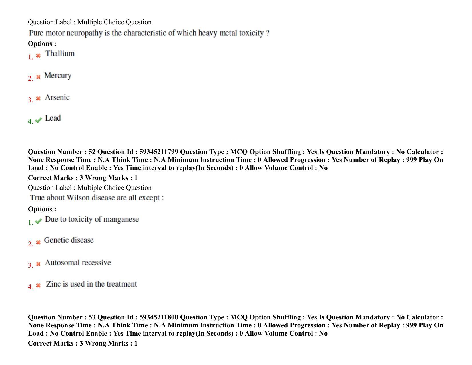 BHU RET Neurology 2021 Question Pape - Page 42