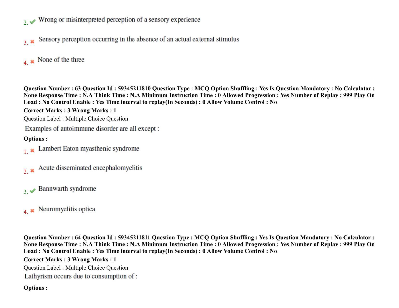 BHU RET Neurology 2021 Question Pape - Page 48