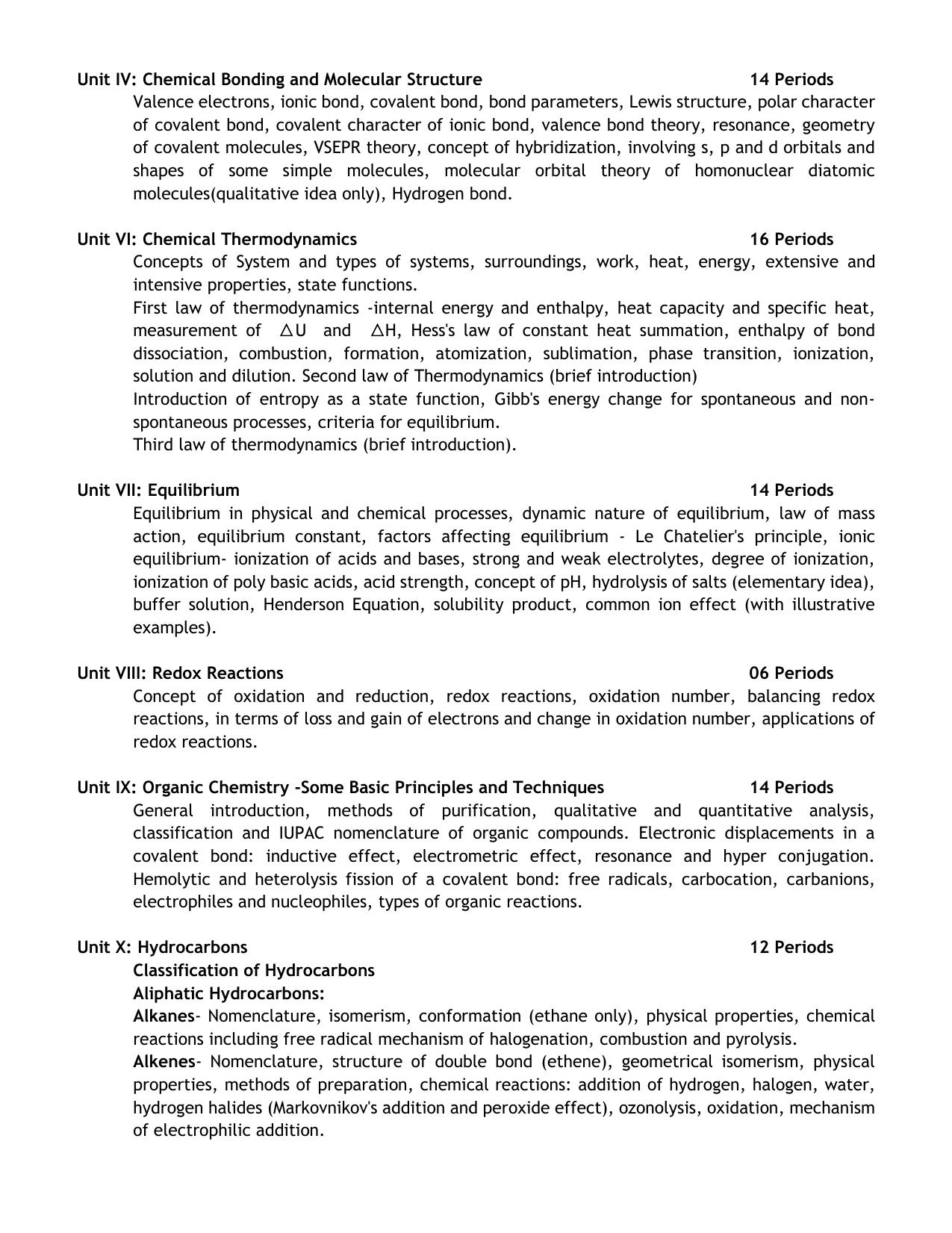 CHSE Odisha Class 12 Syllabus for Chemistry - Page 3