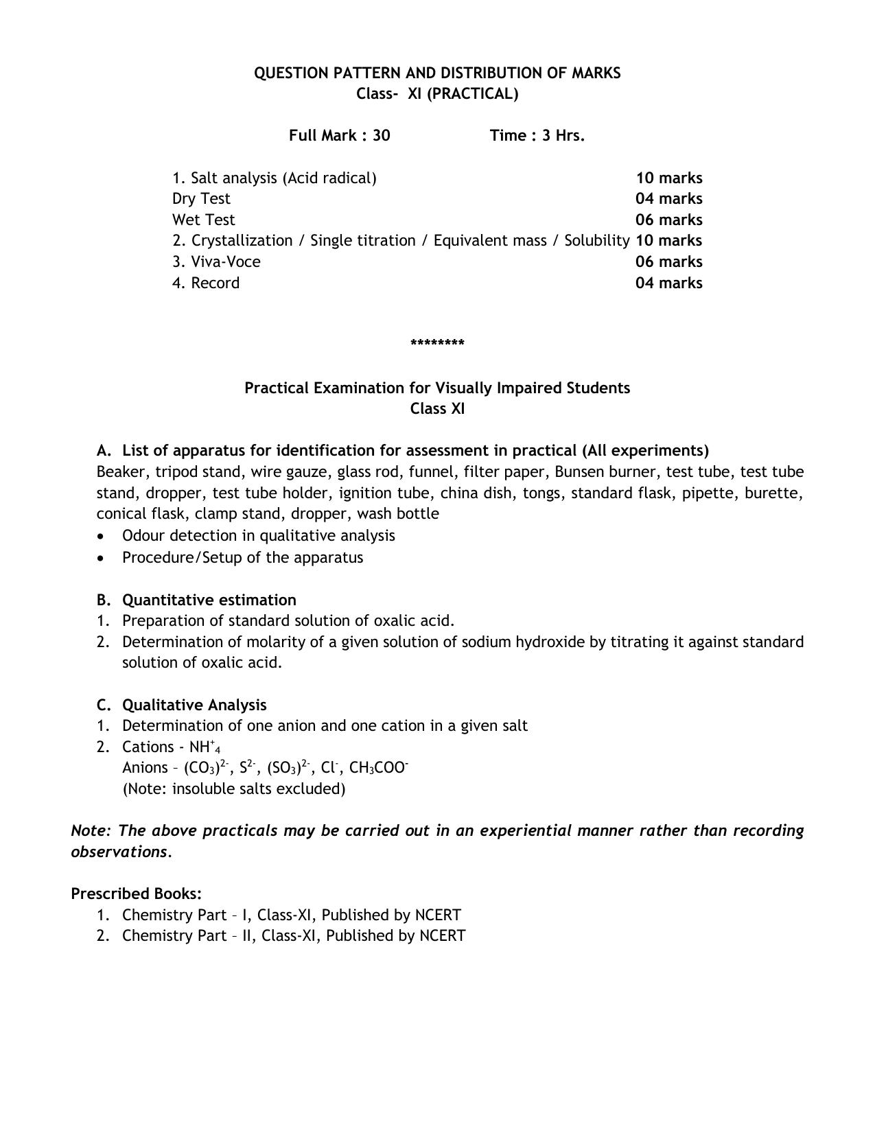 CHSE Odisha Class 12 Syllabus for Chemistry - Page 5
