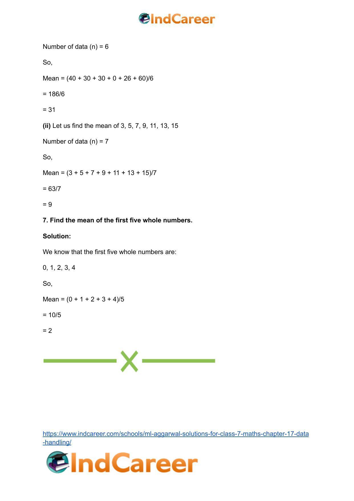 ML Aggarwal Solutions for Class 7 Maths Chapter 17- Data Handling - Page 9