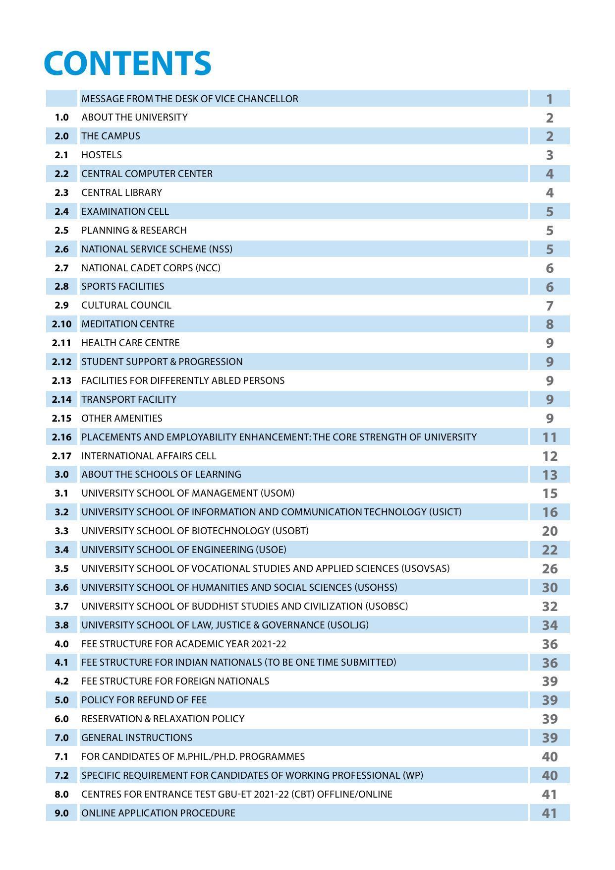 Gautam Buddha University, Gautam Budh Nagar Admission Brochure 2021-22 - Page 3