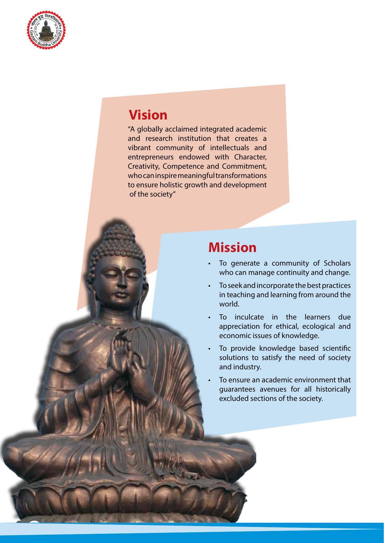 Gautam Buddha University, Gautam Budh Nagar Admission Brochure 2021-22 - Page 4
