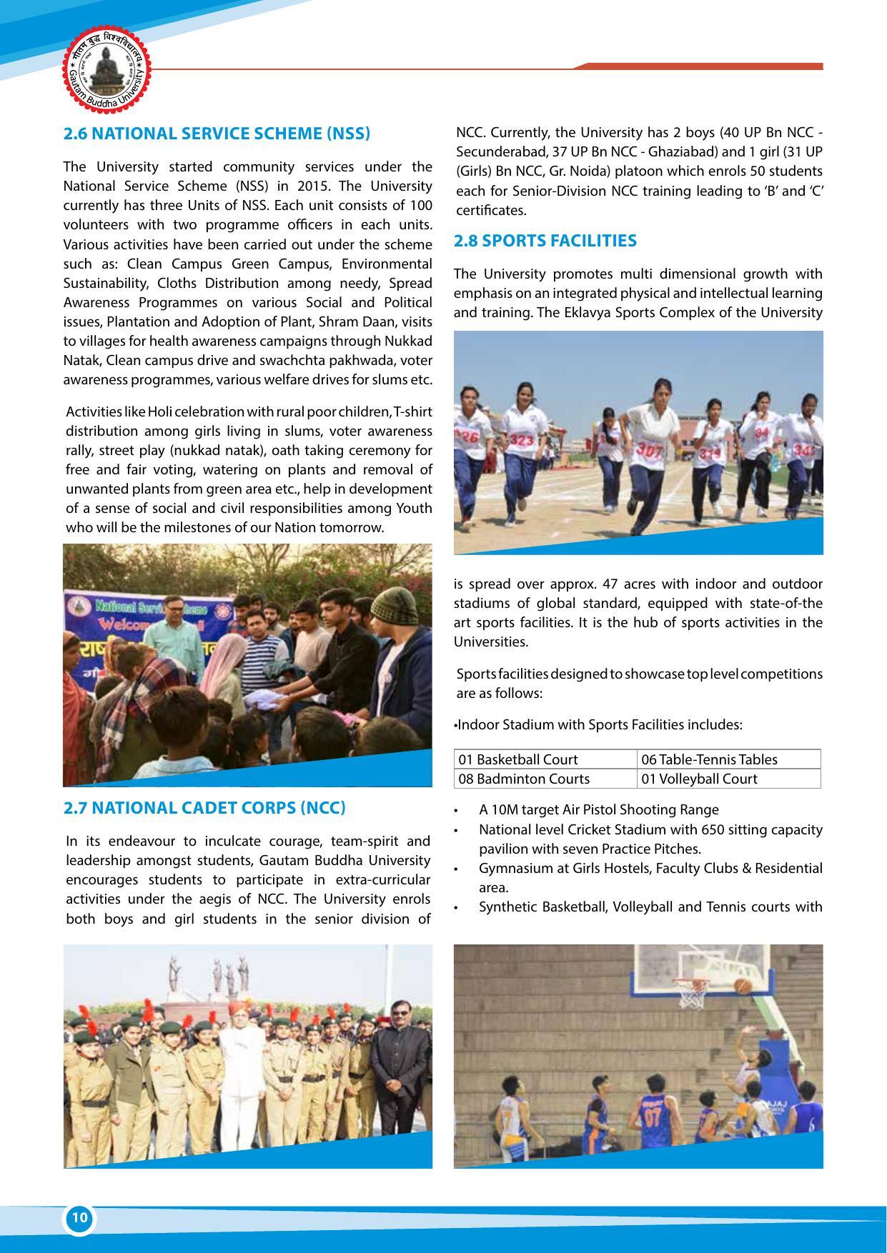 Gautam Buddha University, Gautam Budh Nagar Admission Brochure 2021-22 - Page 10