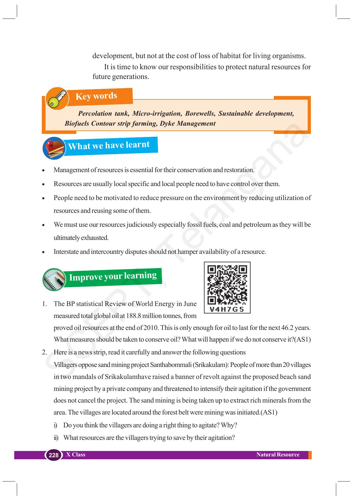 TS SCERT Class 10 Biological Science (English Medium) Text Book - Page 240