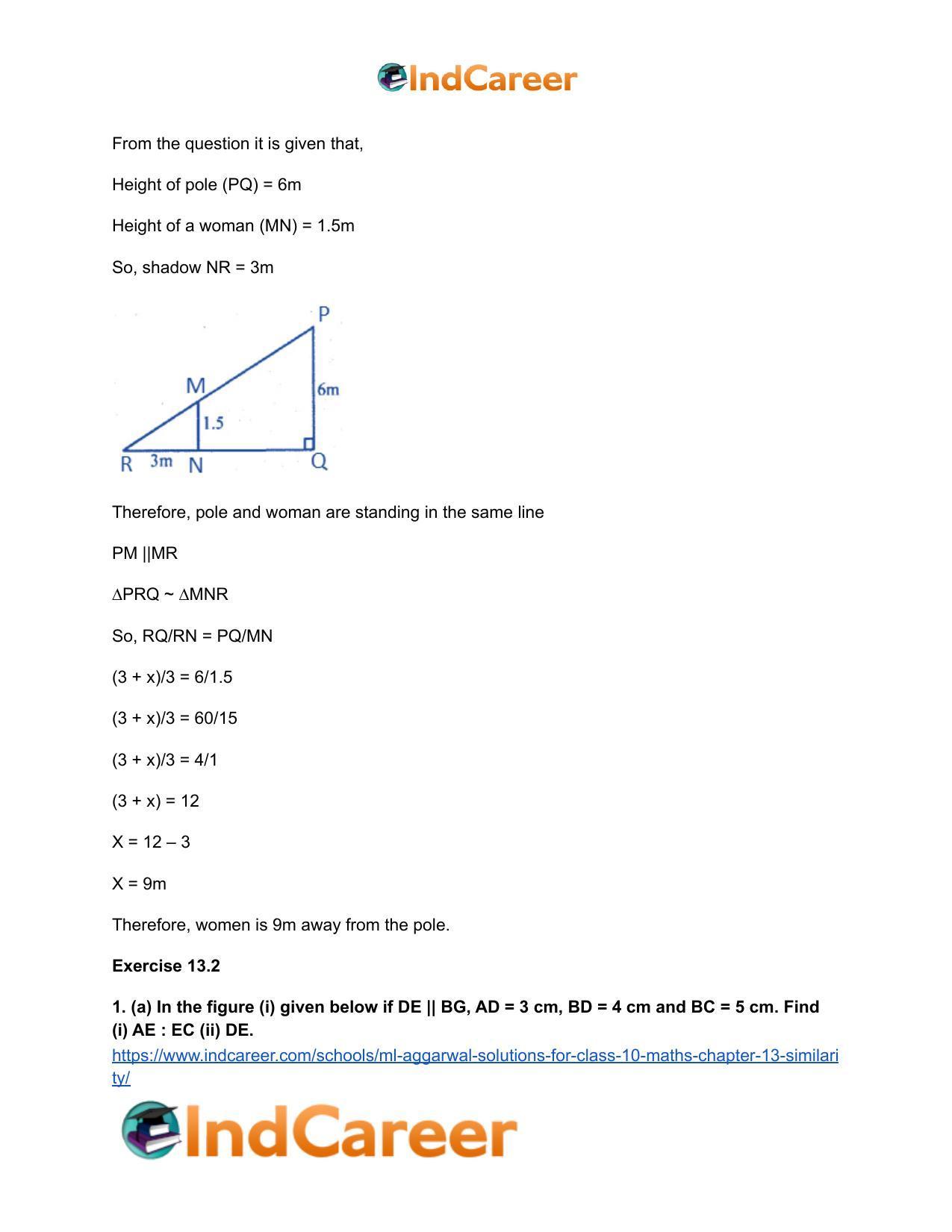 ML Aggarwal Solutions for Class 10 Maths Chapter 13- Similarity - Page 35