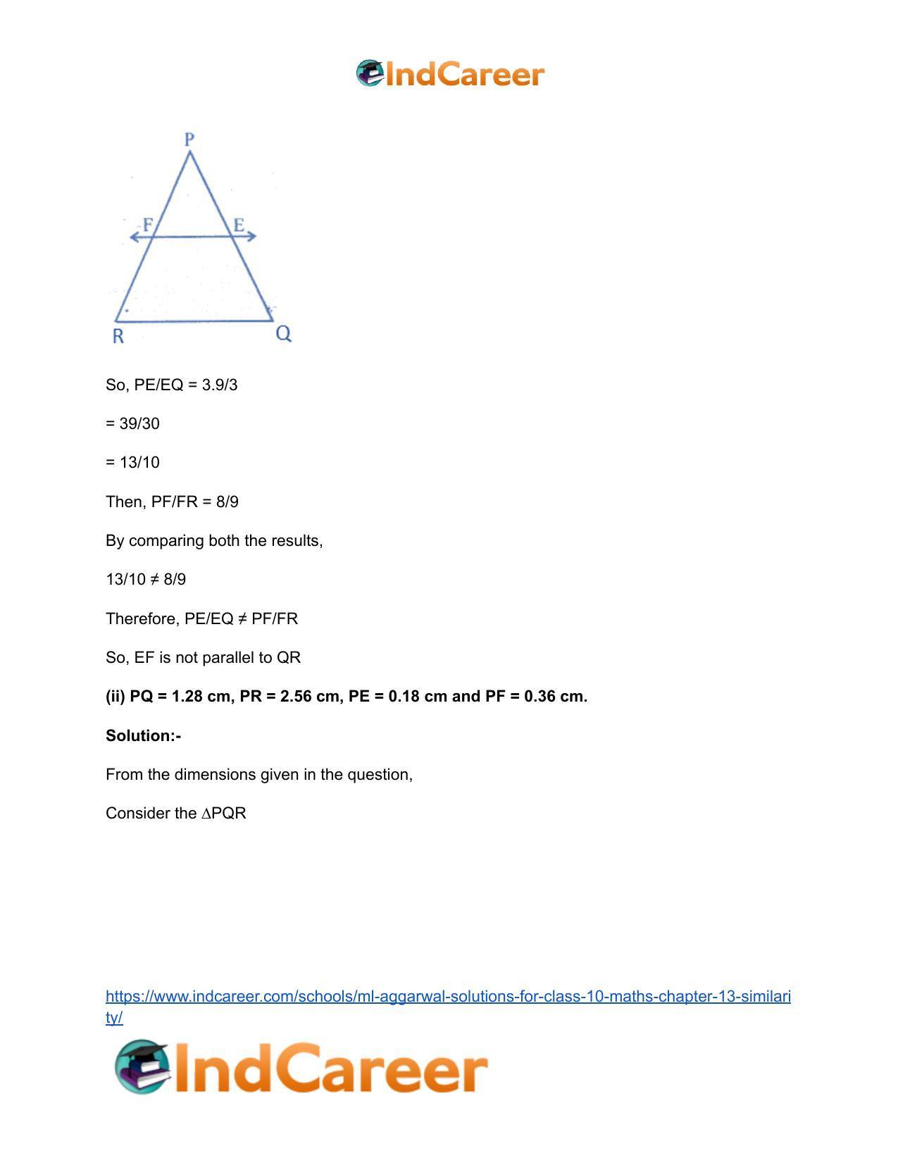 ML Aggarwal Solutions for Class 10 Maths Chapter 13- Similarity - Page 41