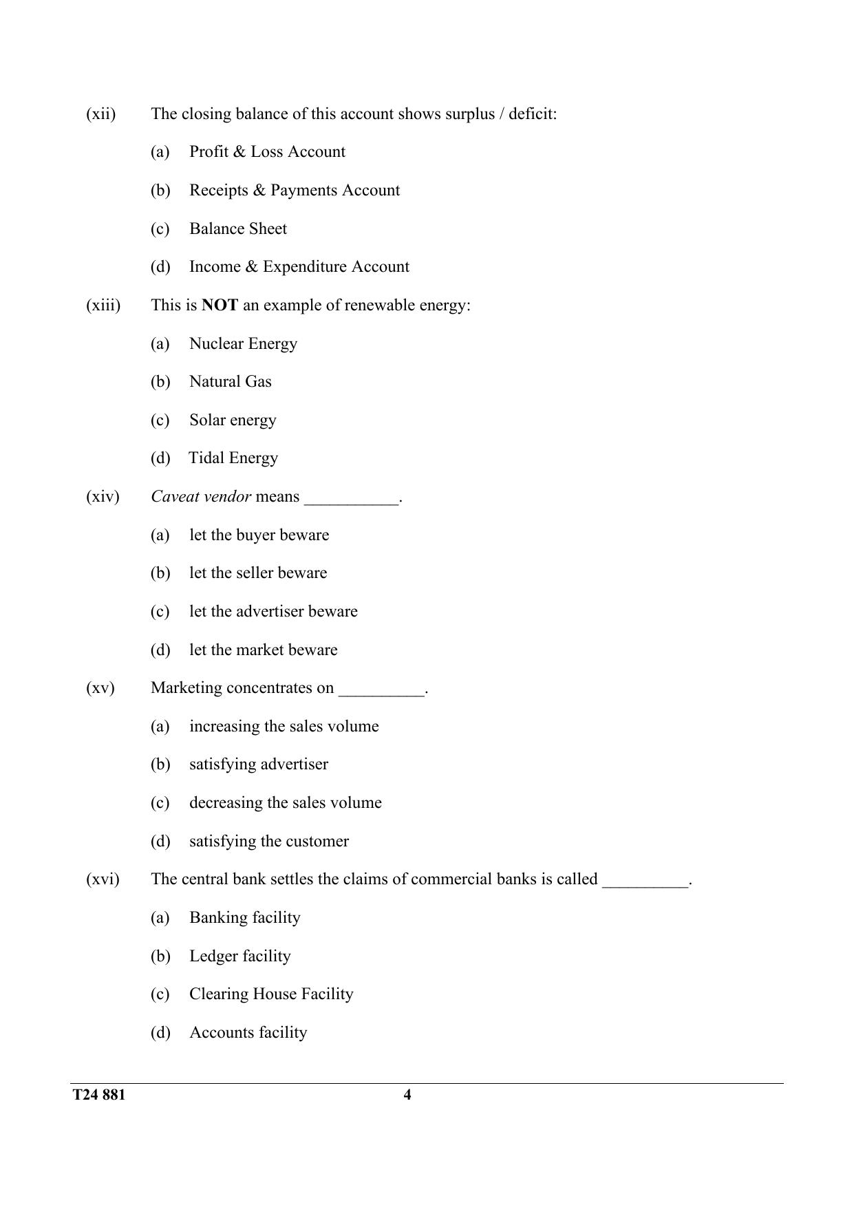 ICSE Class 10 Commercial Applications 2024 Question Paper - Page 4