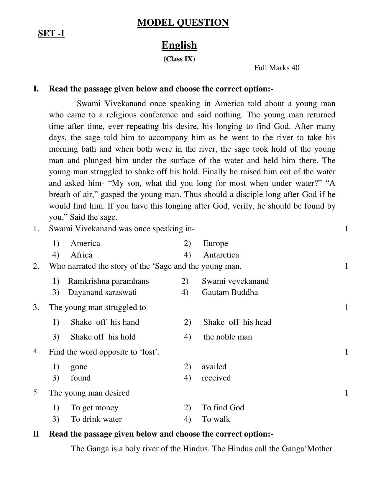 JAC 2021 Class 9 Hindi (SET I) Model Paper - Page 6