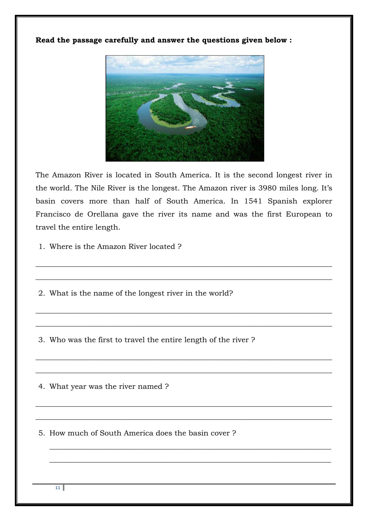 Worksheet for Class 4 English Assignment 103 - Page 11