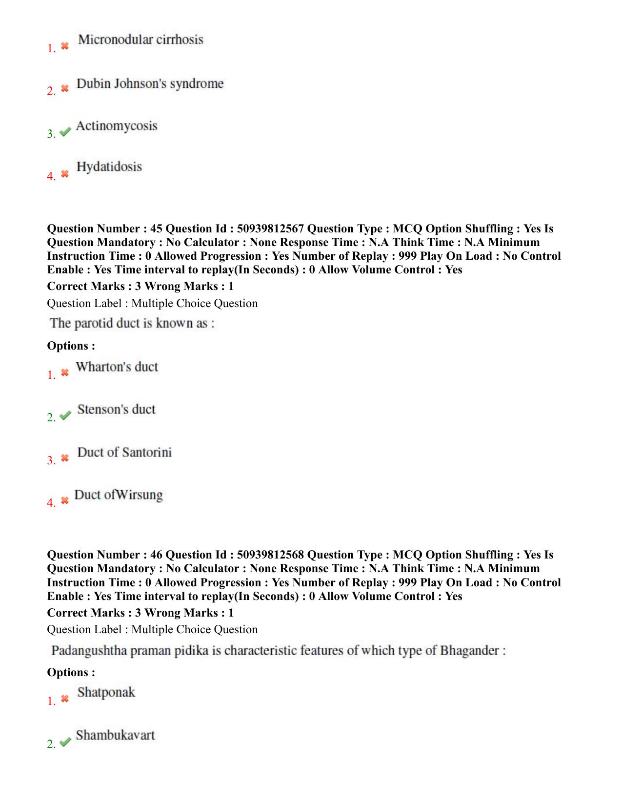 BHU RET Shalya Tantra 2020 Question Paper - Page 30