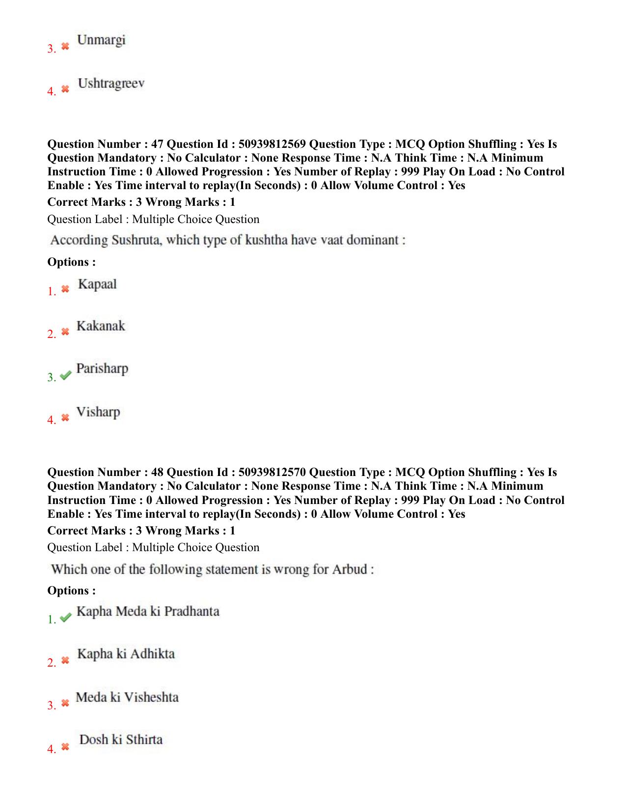 BHU RET Shalya Tantra 2020 Question Paper - Page 31