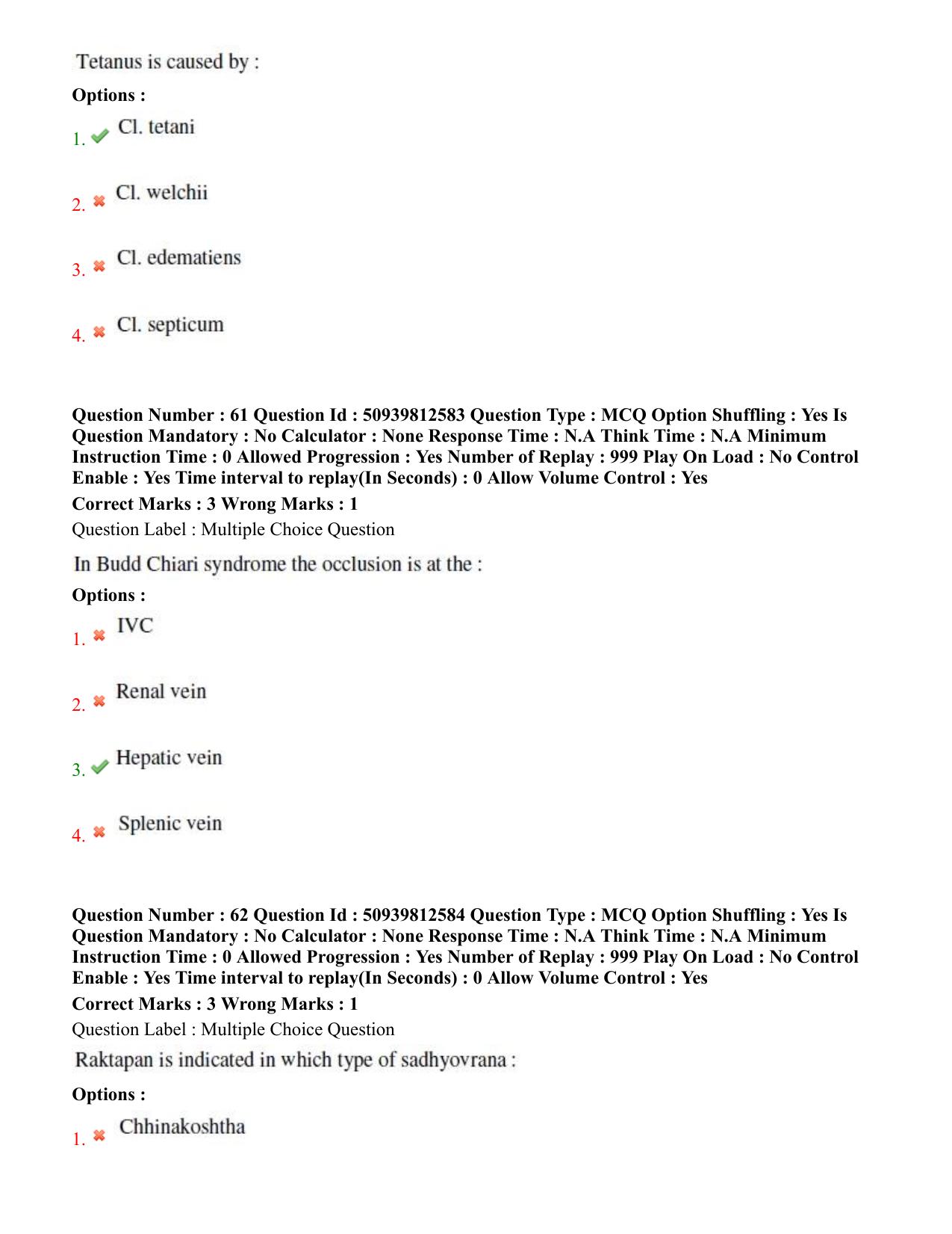 BHU RET Shalya Tantra 2020 Question Paper - Page 37