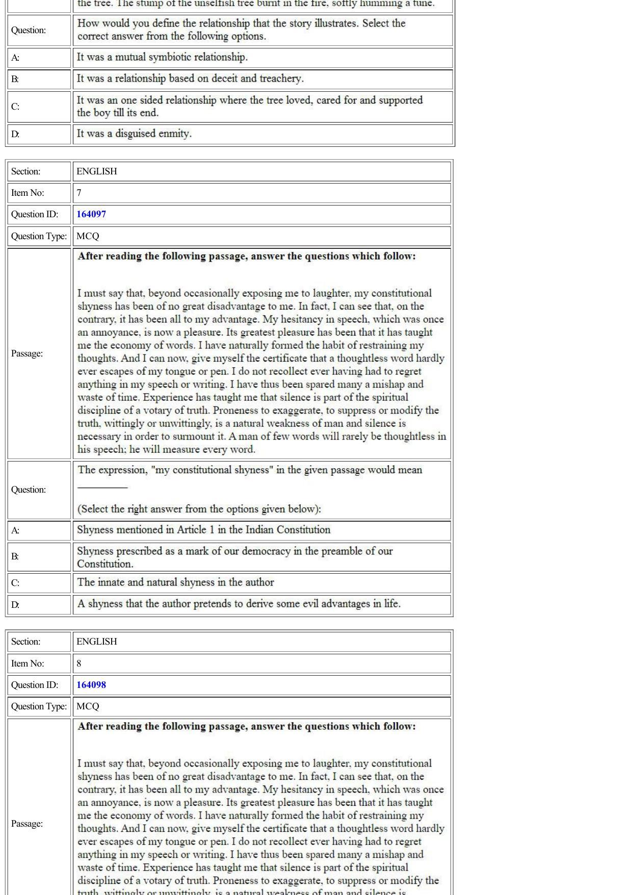 CUET 2022 Question Paper of English - Page 4