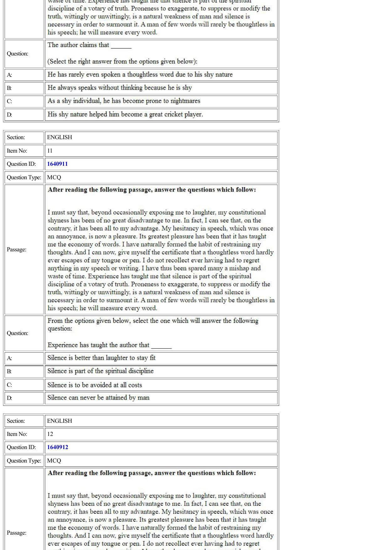 CUET 2022 Question Paper of English - Page 6