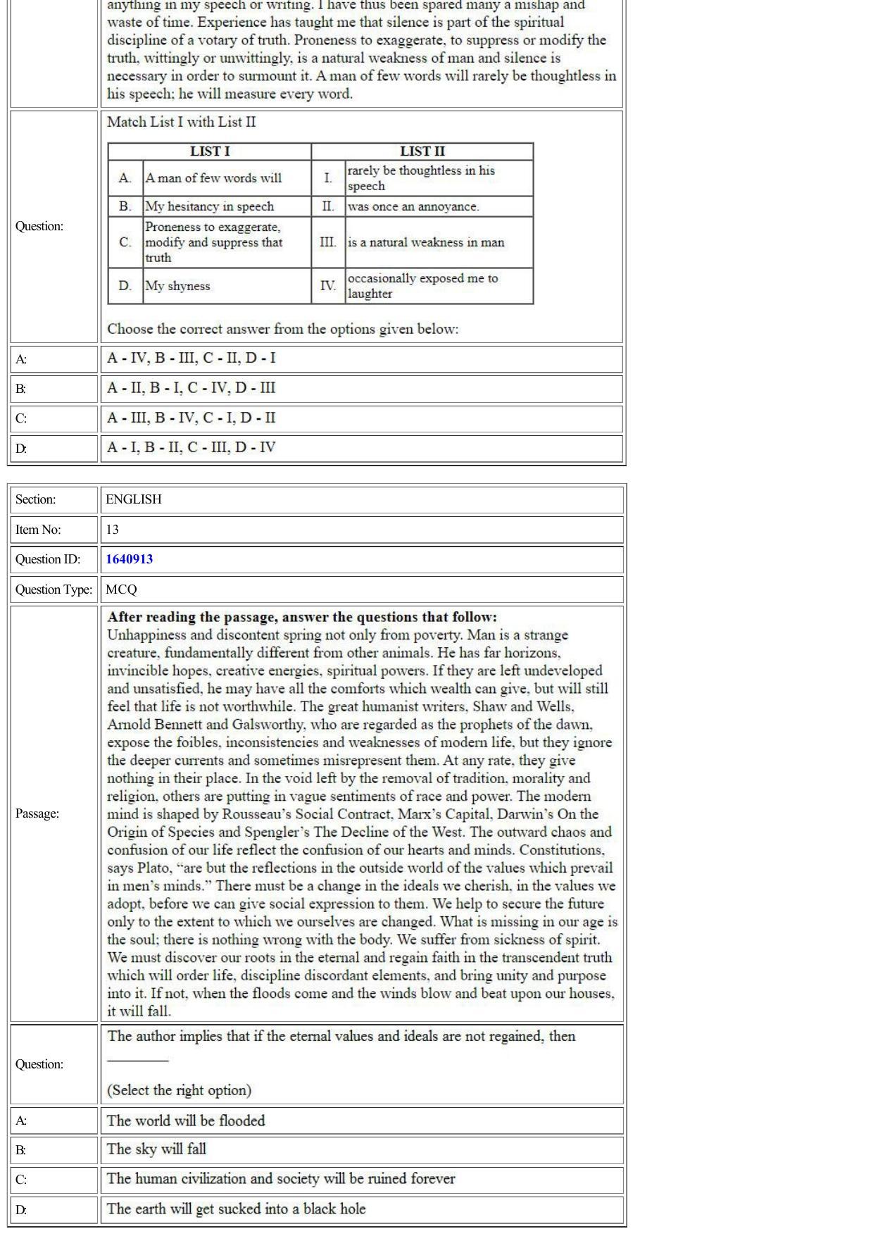 CUET 2022 Question Paper of English - Page 7