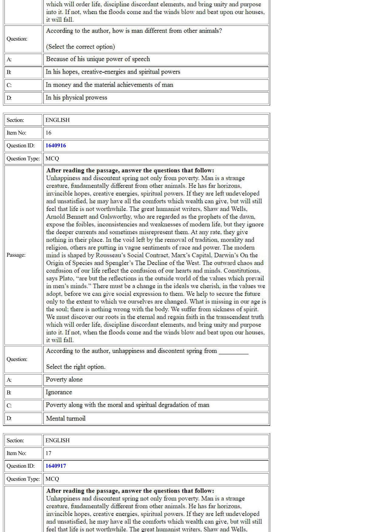 CUET 2022 Question Paper of English - Page 9
