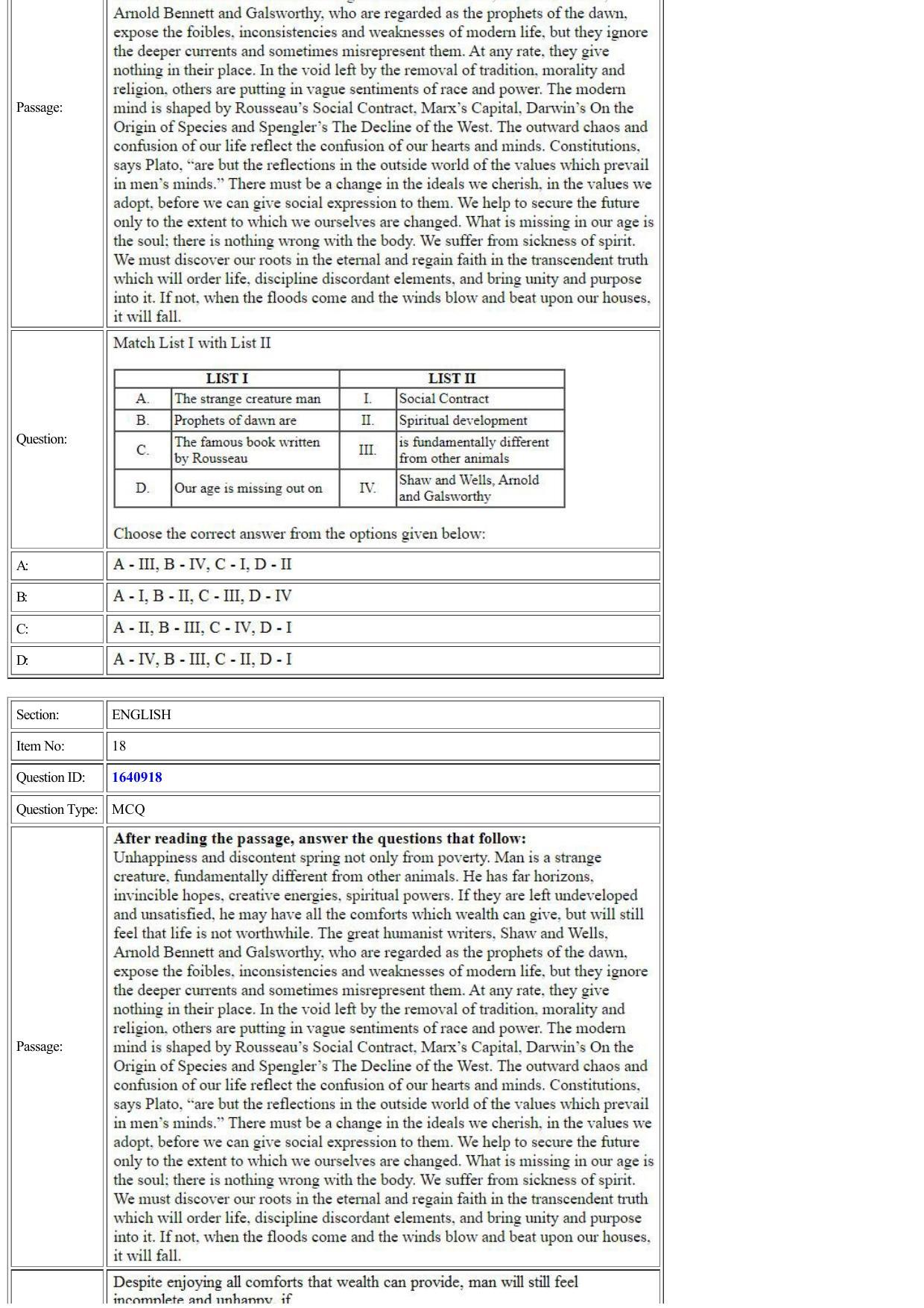 CUET 2022 Question Paper of English - Page 10