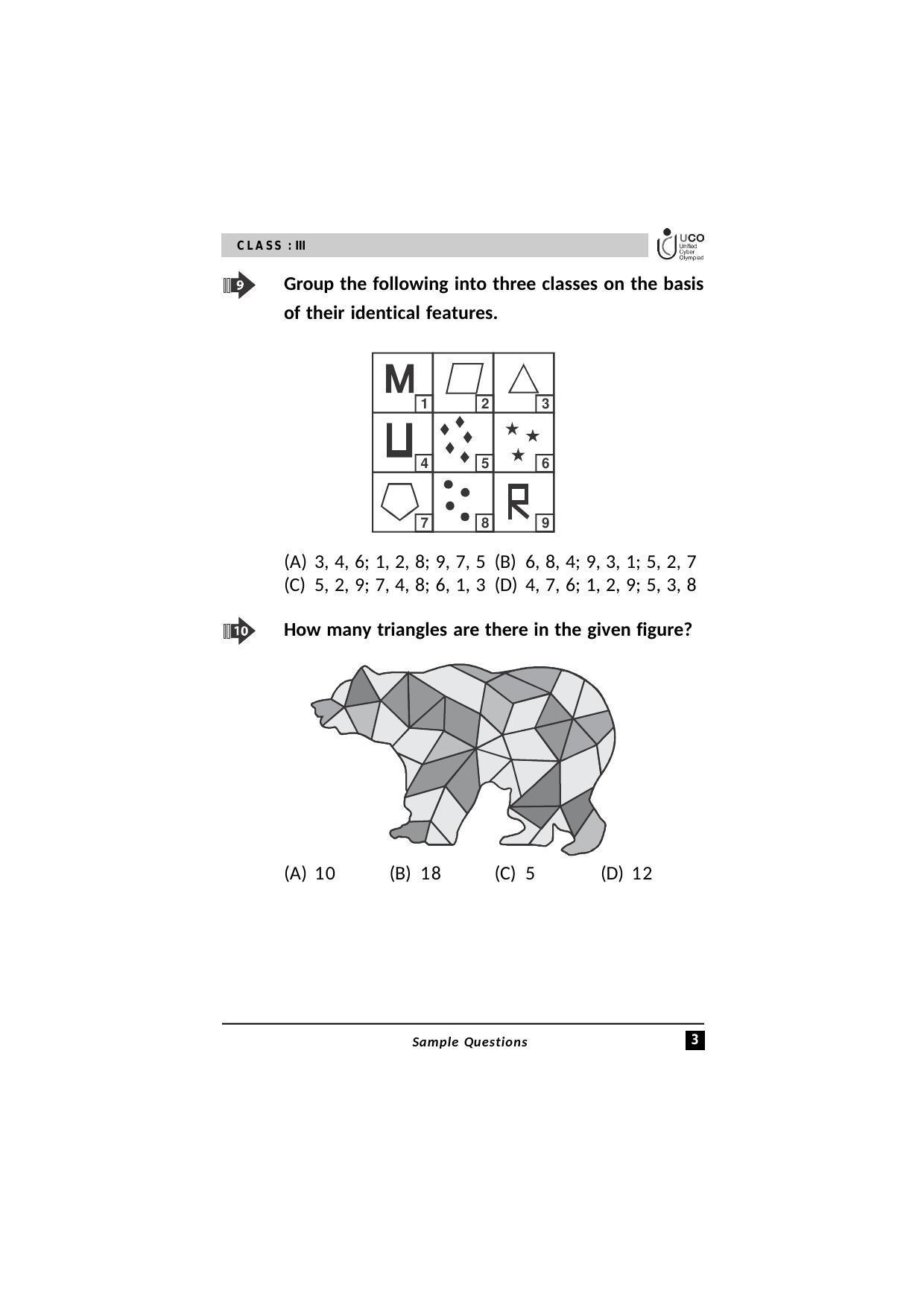 UCO Sample Papers for Class 3 - Page 3