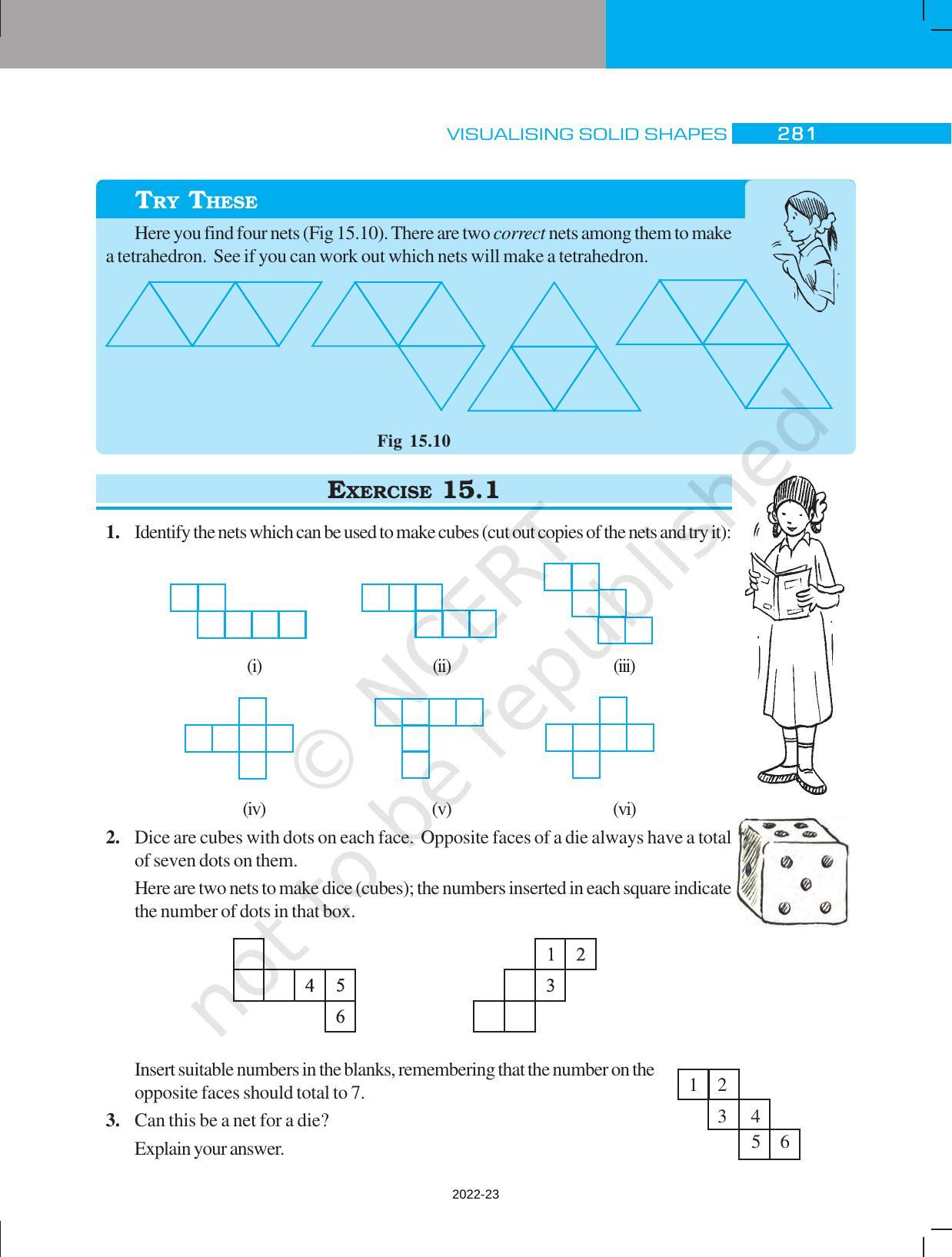 NCERT Book for Class 7 Maths: Chapter 15-Visualising Solid Shapes - Page 5