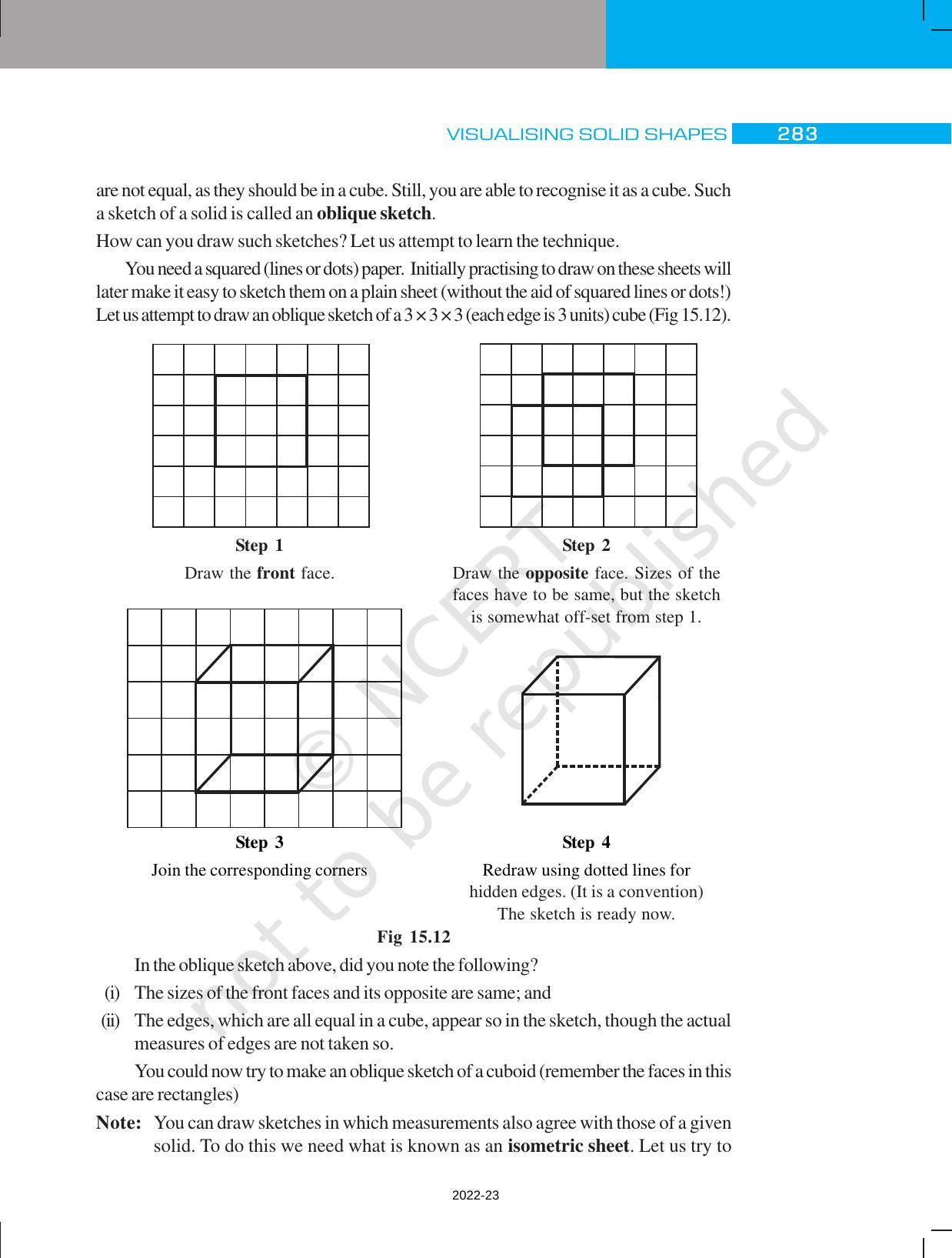 NCERT Book for Class 7 Maths: Chapter 15-Visualising Solid Shapes - Page 7