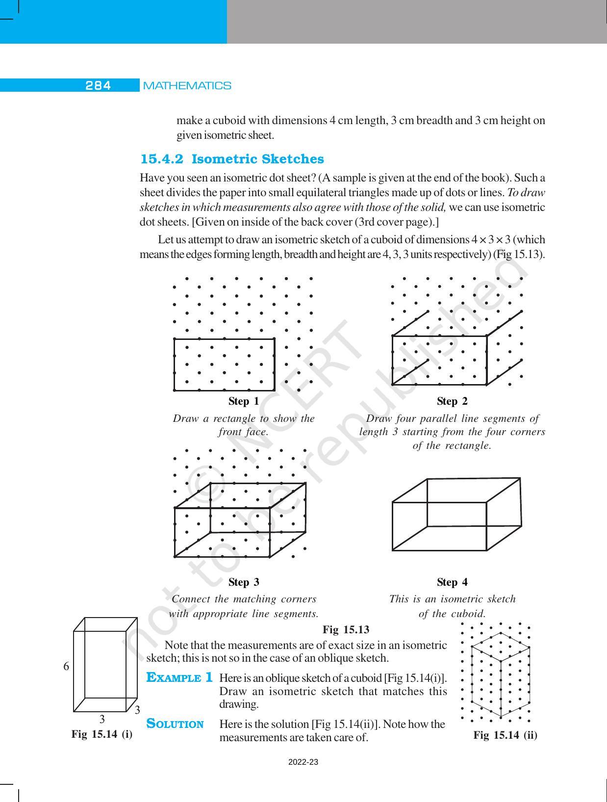 NCERT Book for Class 7 Maths: Chapter 15-Visualising Solid Shapes - Page 8