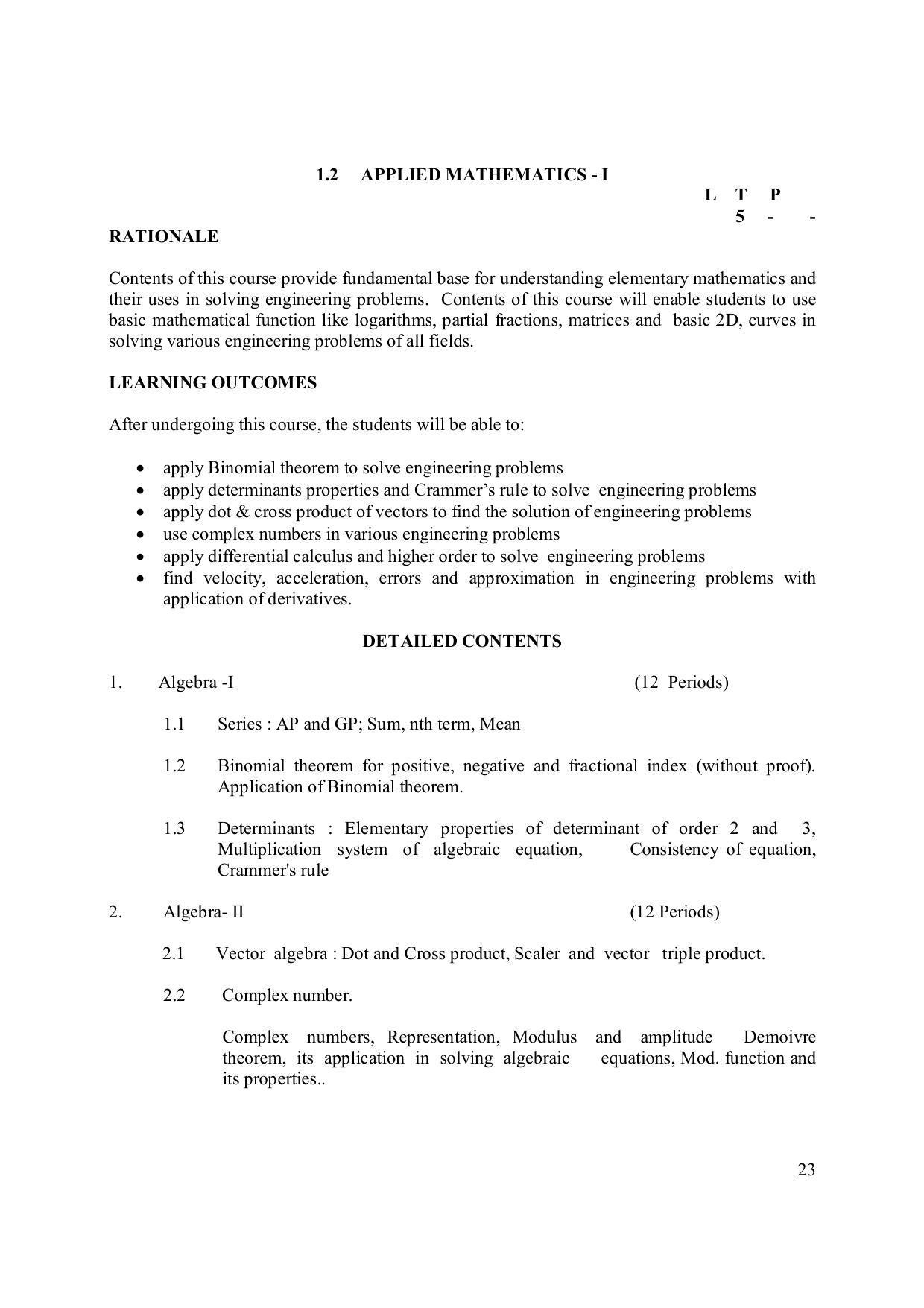 EFFECTIVE FROM JULY 2019-20 - SIX SEMESTER DIPLOMA COURSE IN ELECTRONICS ENGINEERING (MODERN CONSUMER ELECTRONICS APPLIANCE) - Page 28