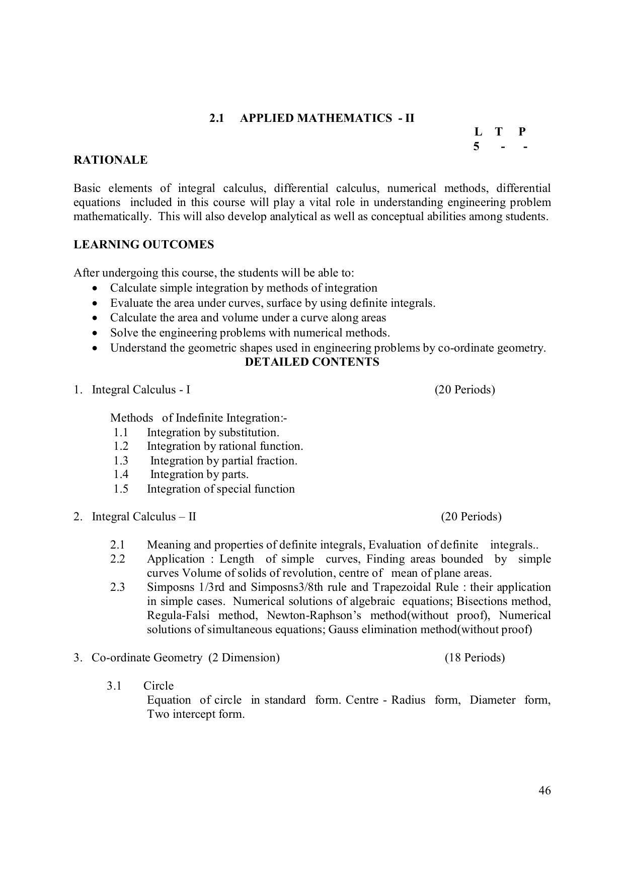 EFFECTIVE FROM JULY 2019-20 - SIX SEMESTER DIPLOMA COURSE IN ELECTRONICS ENGINEERING (MODERN CONSUMER ELECTRONICS APPLIANCE) - Page 51