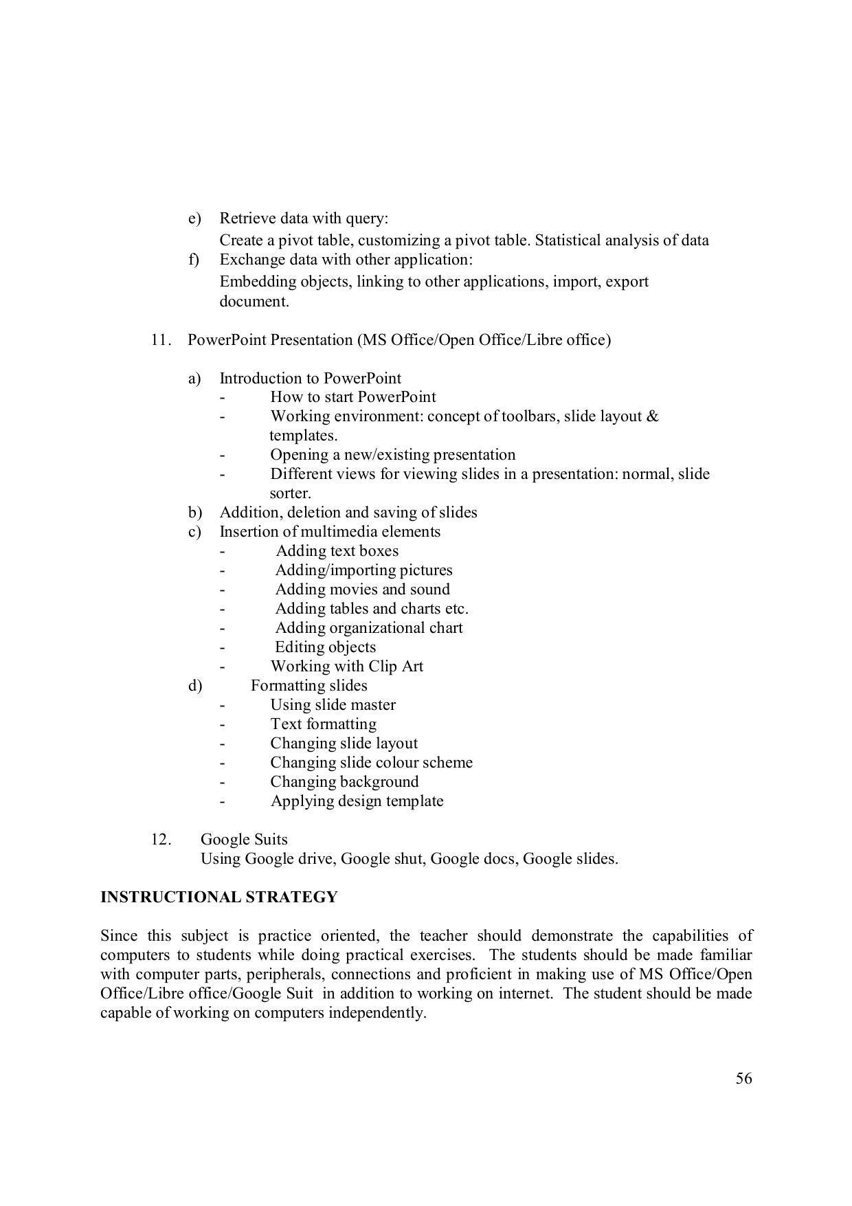EFFECTIVE FROM JULY 2019-20 - SIX SEMESTER DIPLOMA COURSE IN ELECTRONICS ENGINEERING (MODERN CONSUMER ELECTRONICS APPLIANCE) - Page 61