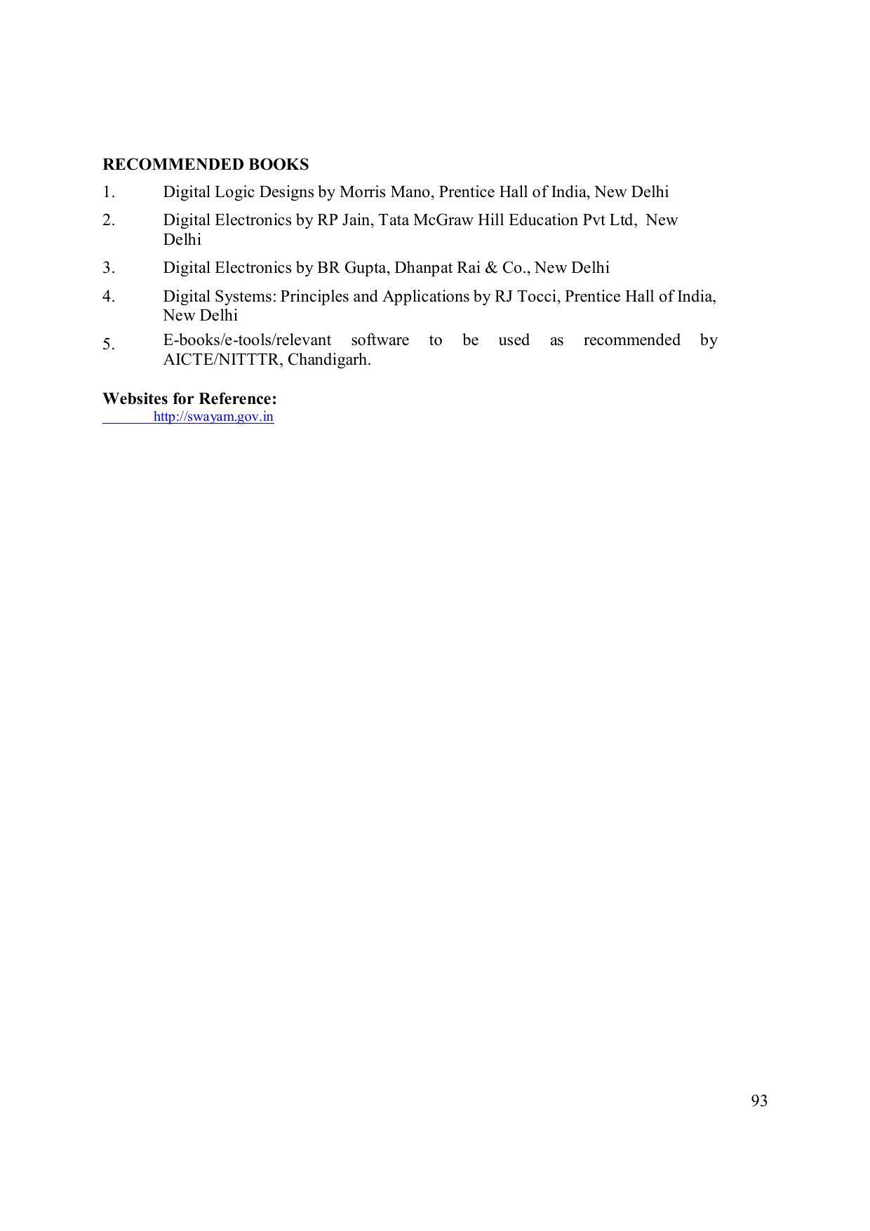 EFFECTIVE FROM JULY 2019-20 - SIX SEMESTER DIPLOMA COURSE IN ELECTRONICS ENGINEERING (MODERN CONSUMER ELECTRONICS APPLIANCE) - Page 98