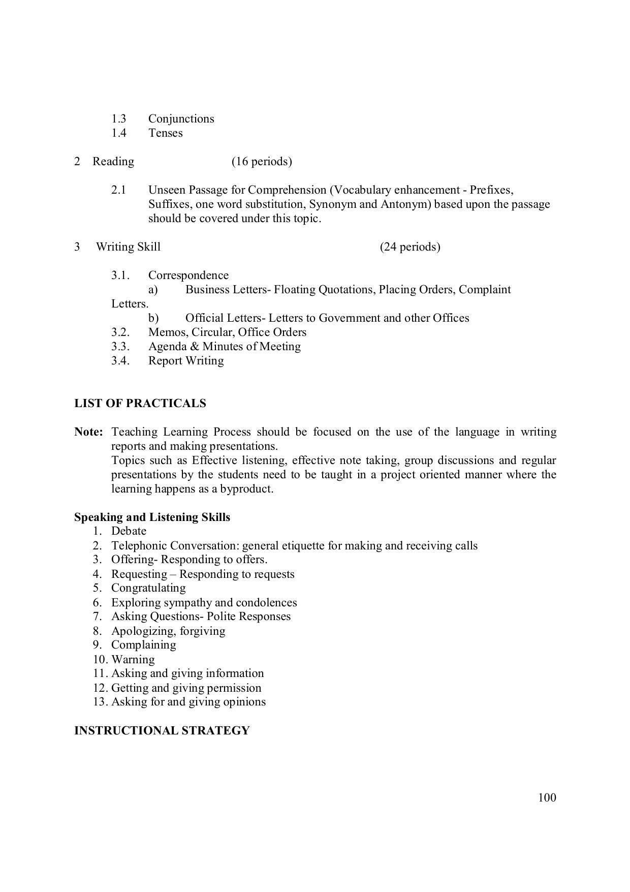 EFFECTIVE FROM JULY 2019-20 - SIX SEMESTER DIPLOMA COURSE IN ELECTRONICS ENGINEERING (MODERN CONSUMER ELECTRONICS APPLIANCE) - Page 105
