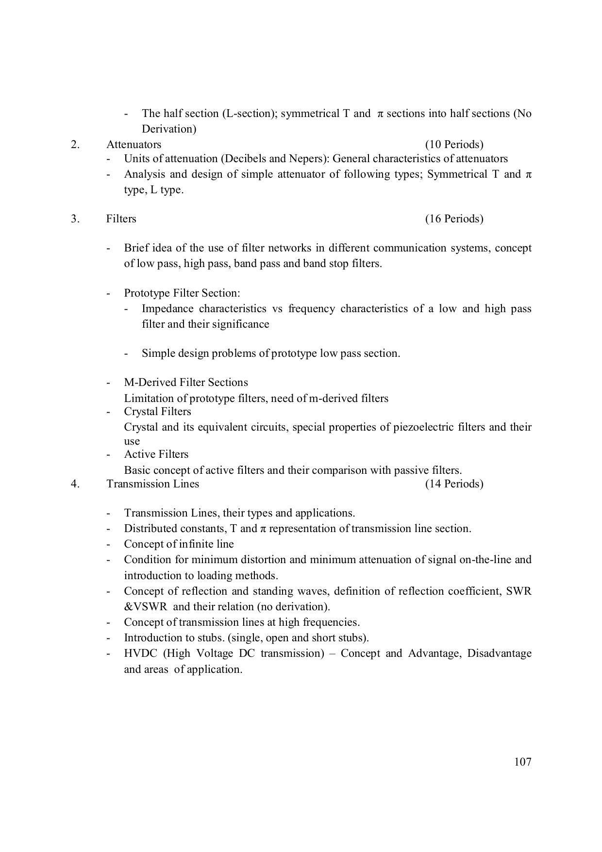 EFFECTIVE FROM JULY 2019-20 - SIX SEMESTER DIPLOMA COURSE IN ELECTRONICS ENGINEERING (MODERN CONSUMER ELECTRONICS APPLIANCE) - Page 112