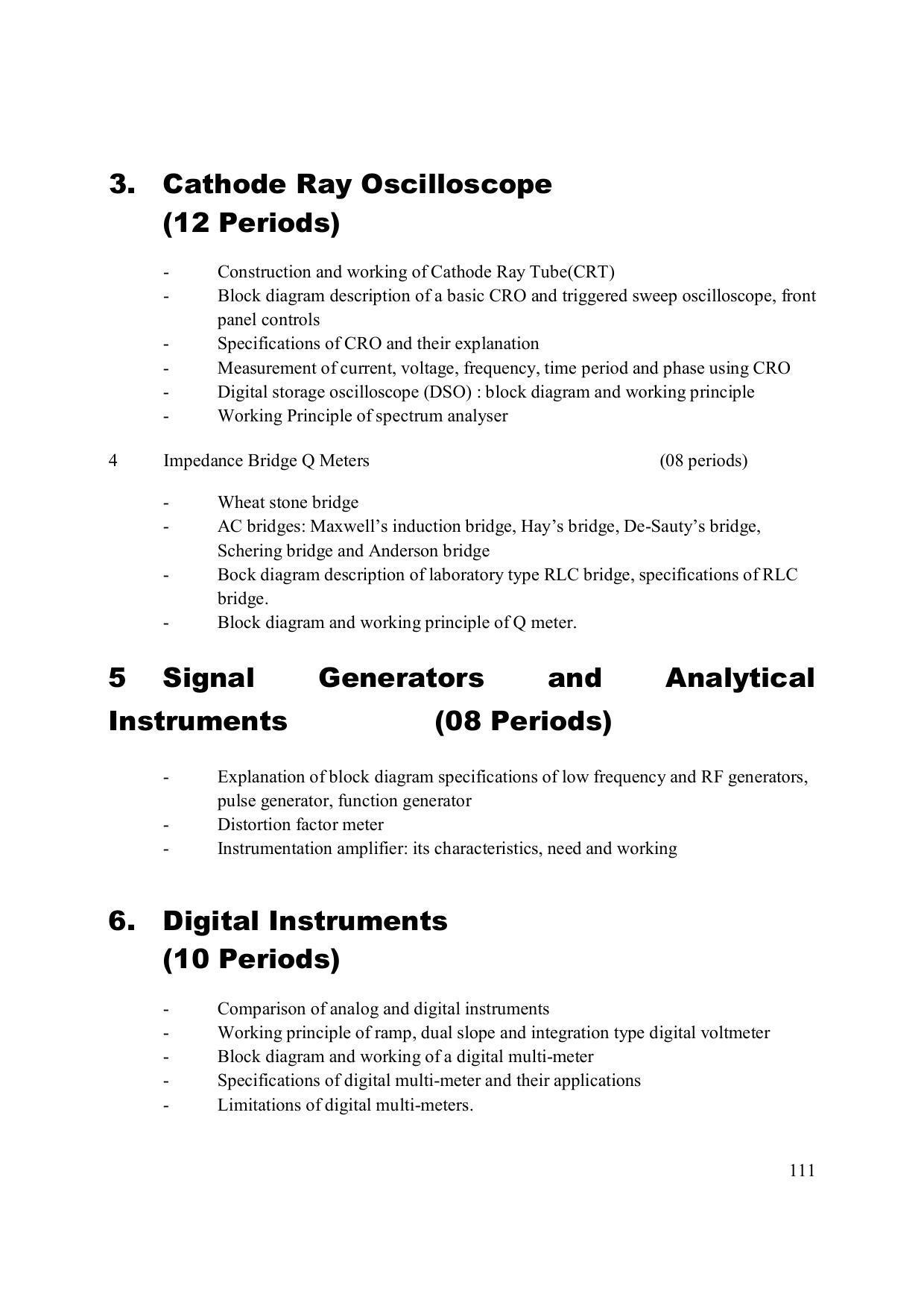 EFFECTIVE FROM JULY 2019-20 - SIX SEMESTER DIPLOMA COURSE IN ELECTRONICS ENGINEERING (MODERN CONSUMER ELECTRONICS APPLIANCE) - Page 116