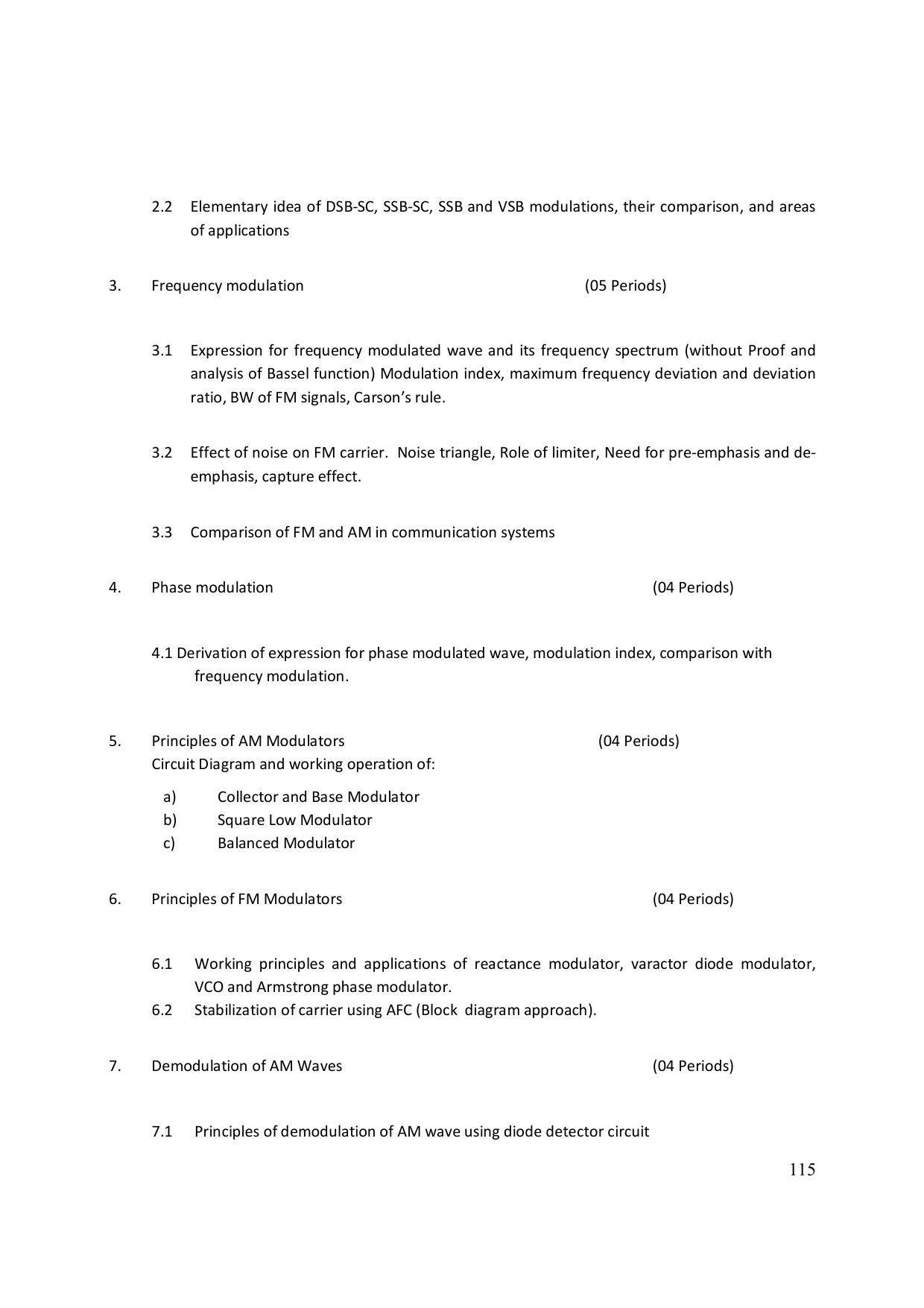 EFFECTIVE FROM JULY 2019-20 - SIX SEMESTER DIPLOMA COURSE IN ELECTRONICS ENGINEERING (MODERN CONSUMER ELECTRONICS APPLIANCE) - Page 120
