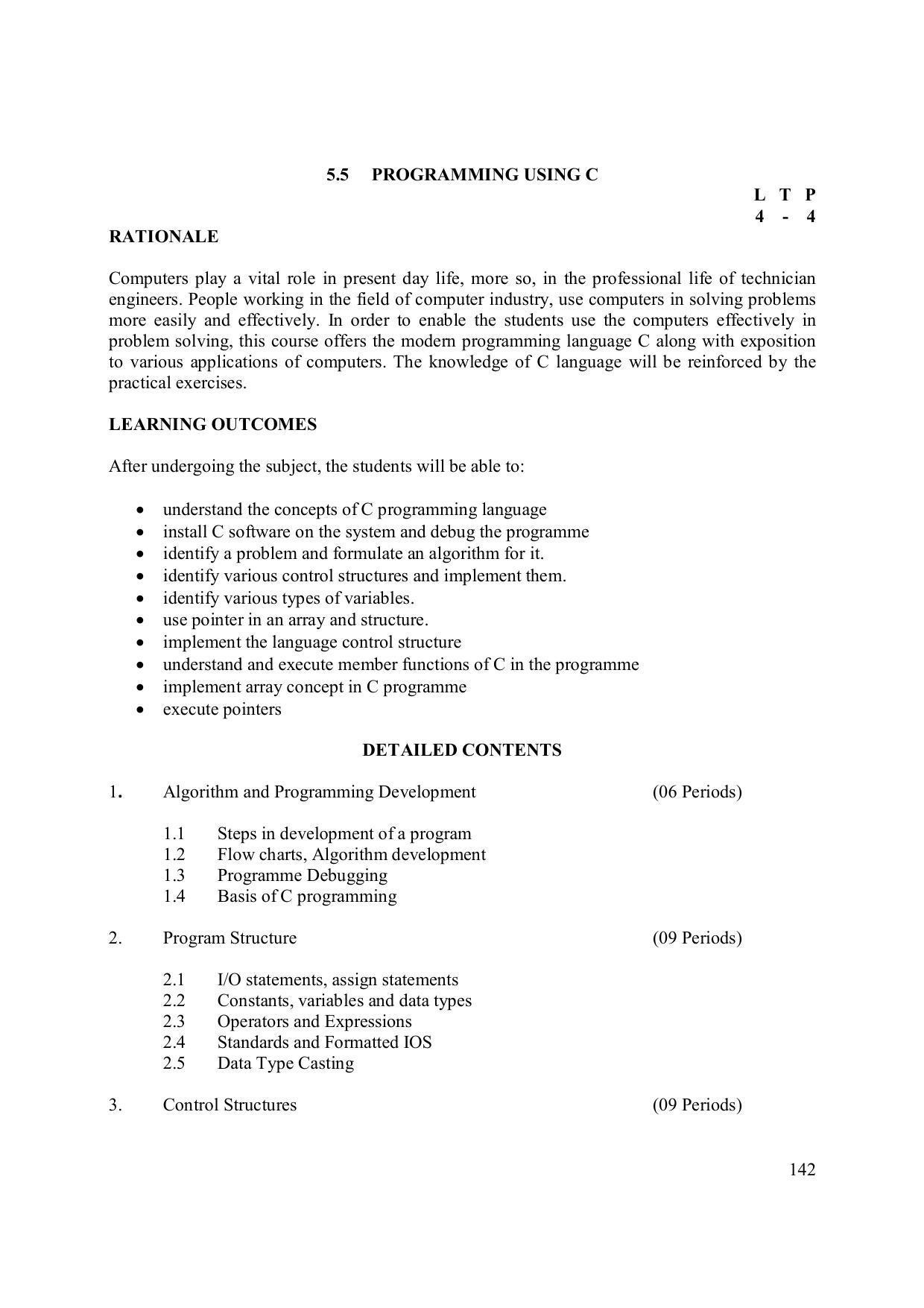 EFFECTIVE FROM JULY 2019-20 - SIX SEMESTER DIPLOMA COURSE IN ELECTRONICS ENGINEERING (MODERN CONSUMER ELECTRONICS APPLIANCE) - Page 147