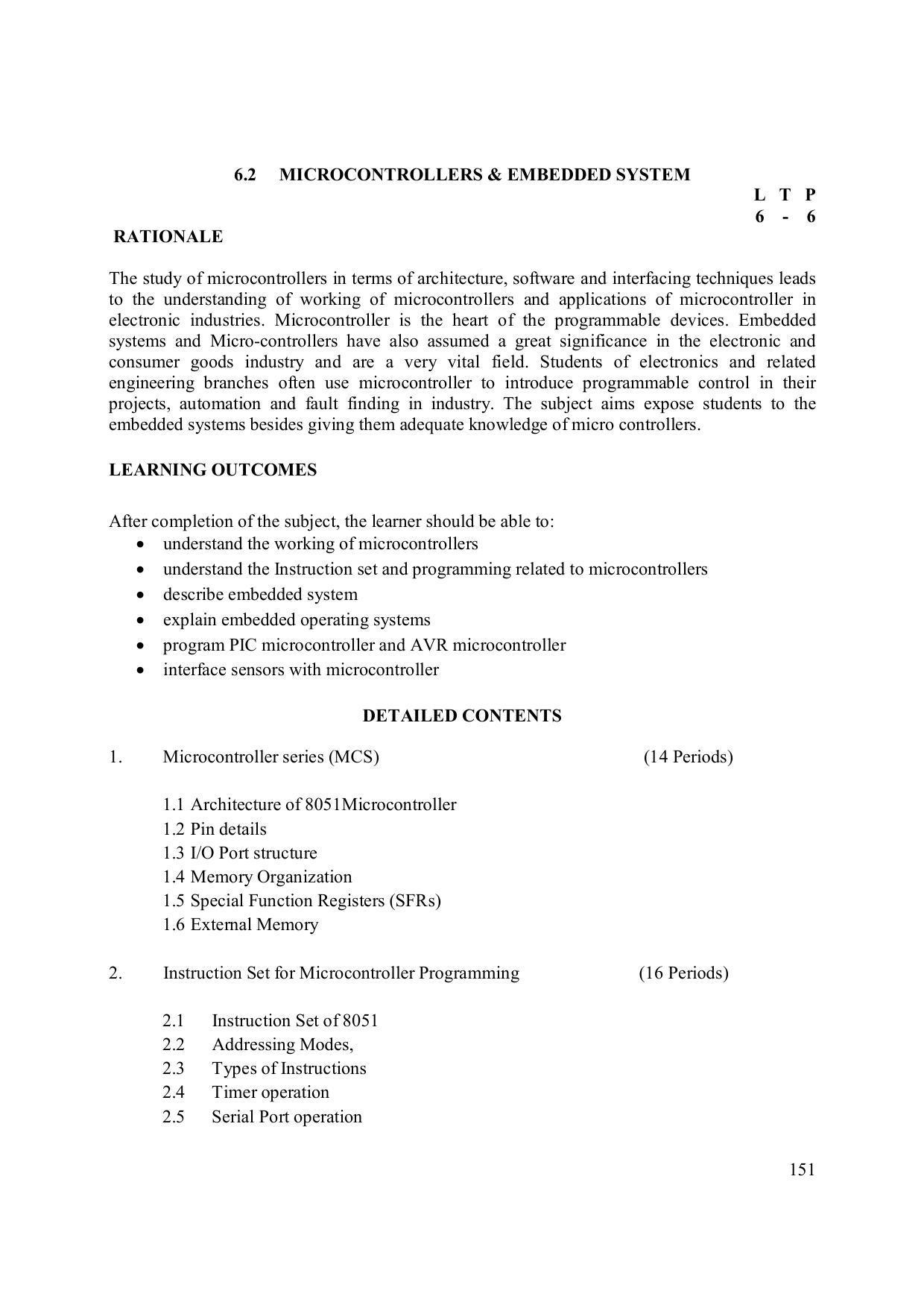 EFFECTIVE FROM JULY 2019-20 - SIX SEMESTER DIPLOMA COURSE IN ELECTRONICS ENGINEERING (MODERN CONSUMER ELECTRONICS APPLIANCE) - Page 156