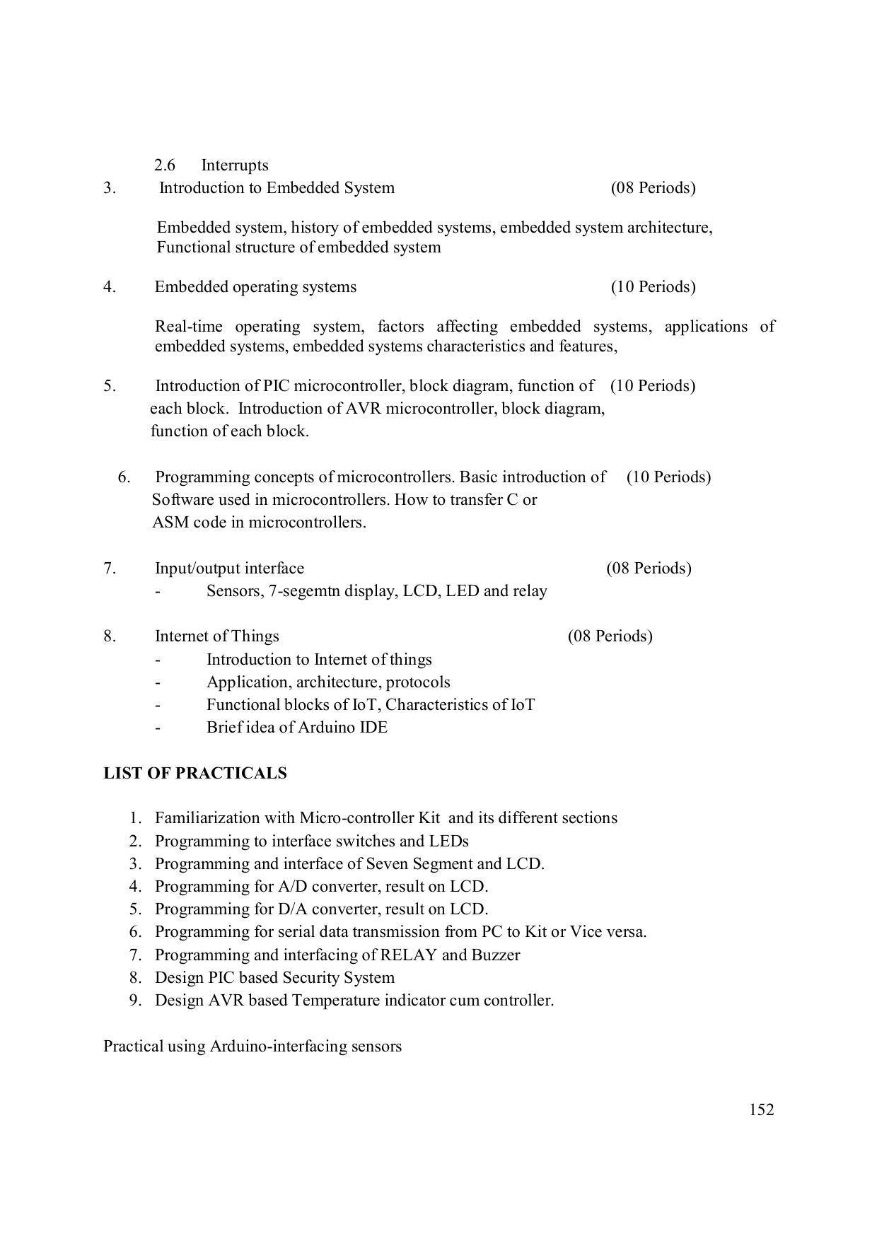 EFFECTIVE FROM JULY 2019-20 - SIX SEMESTER DIPLOMA COURSE IN ELECTRONICS ENGINEERING (MODERN CONSUMER ELECTRONICS APPLIANCE) - Page 157