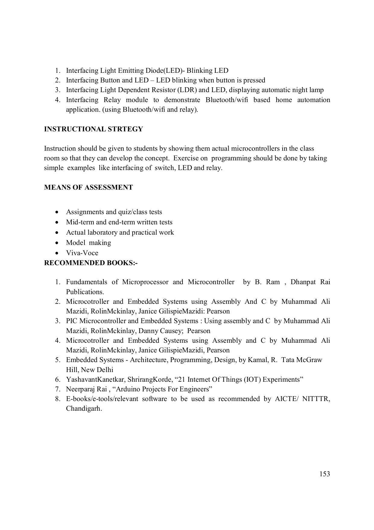 EFFECTIVE FROM JULY 2019-20 - SIX SEMESTER DIPLOMA COURSE IN ELECTRONICS ENGINEERING (MODERN CONSUMER ELECTRONICS APPLIANCE) - Page 158
