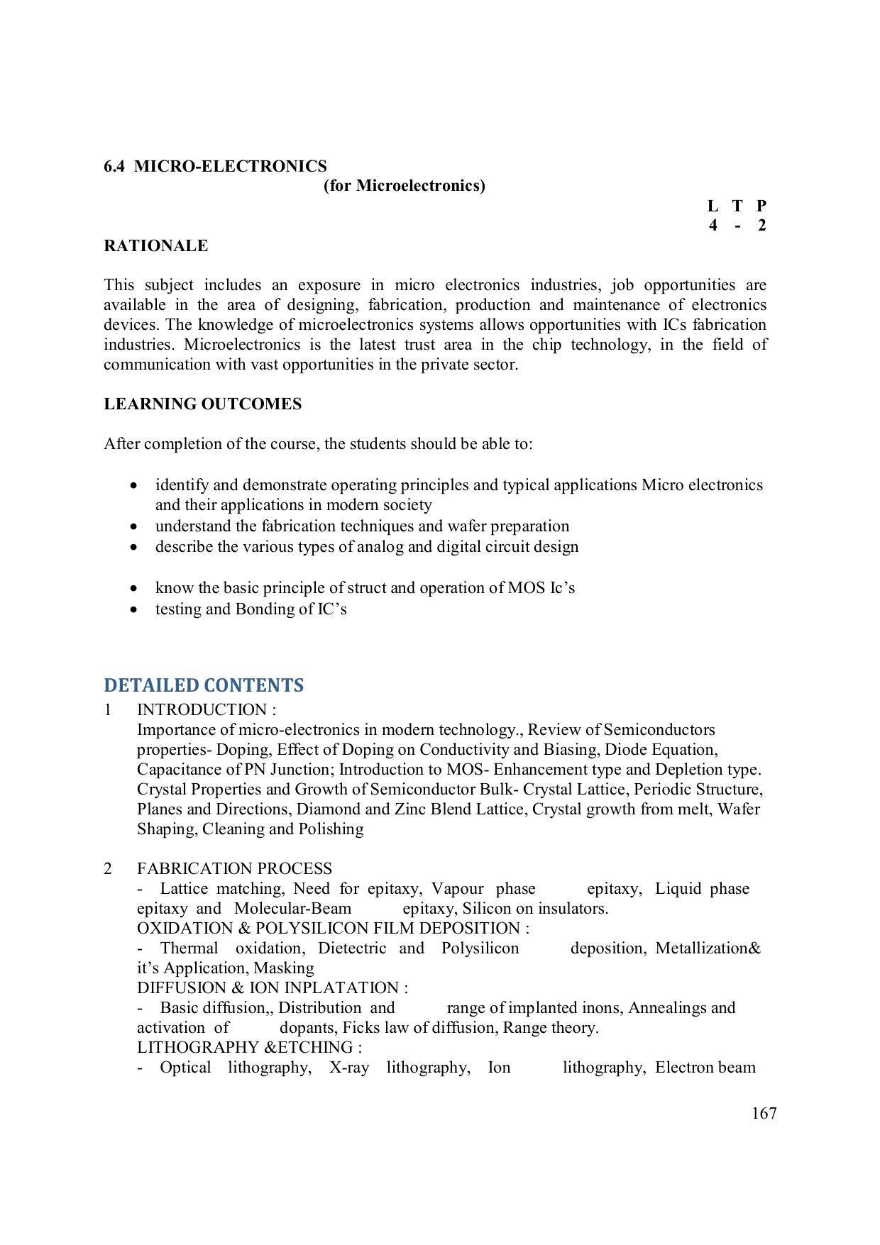 EFFECTIVE FROM JULY 2019-20 - SIX SEMESTER DIPLOMA COURSE IN ELECTRONICS ENGINEERING (MODERN CONSUMER ELECTRONICS APPLIANCE) - Page 172