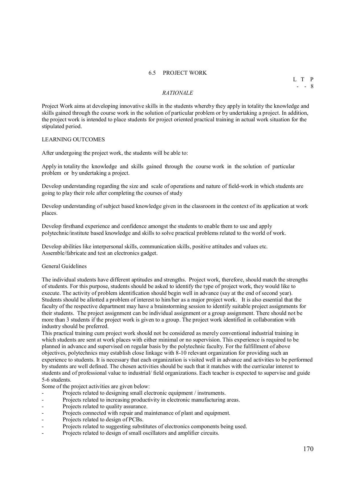 EFFECTIVE FROM JULY 2019-20 - SIX SEMESTER DIPLOMA COURSE IN ELECTRONICS ENGINEERING (MODERN CONSUMER ELECTRONICS APPLIANCE) - Page 175