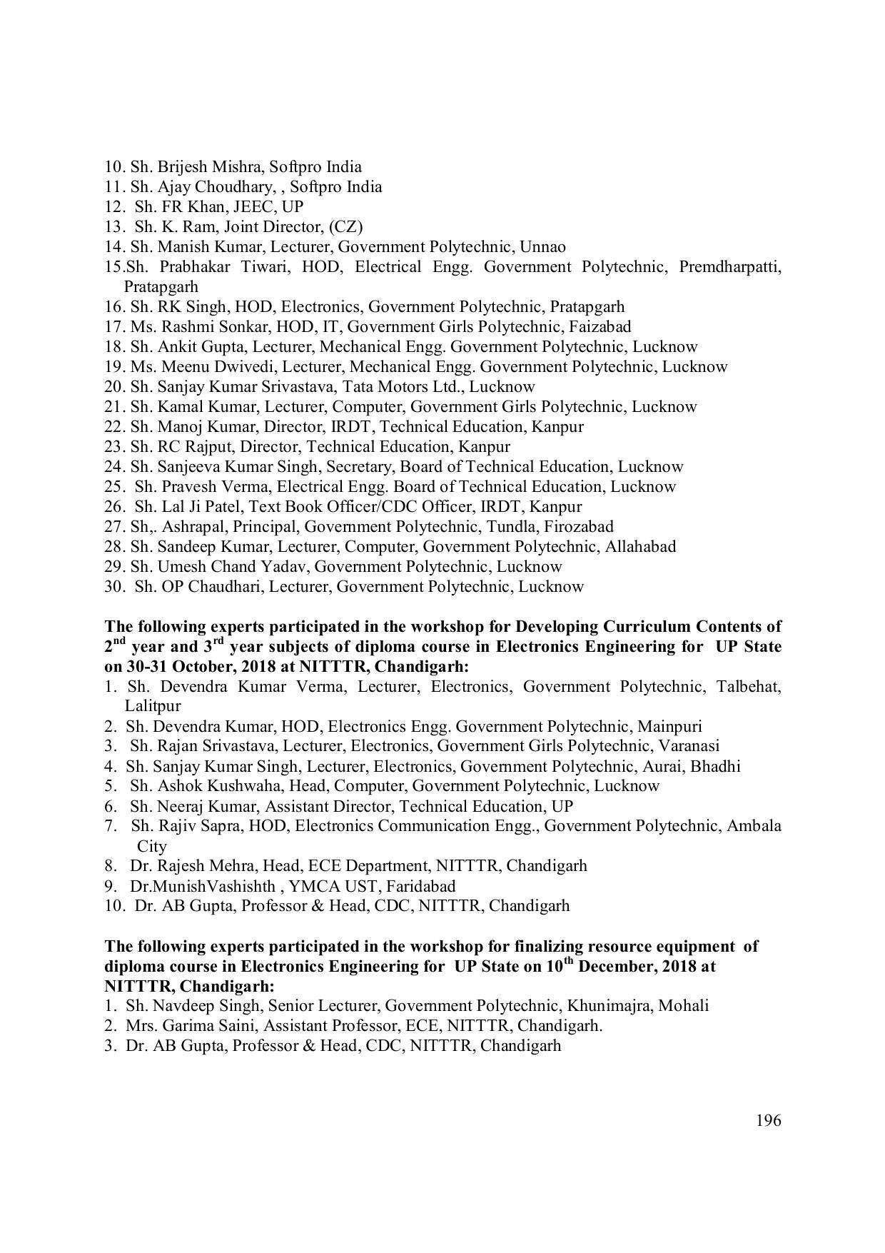 EFFECTIVE FROM JULY 2019-20 - SIX SEMESTER DIPLOMA COURSE IN ELECTRONICS ENGINEERING (MODERN CONSUMER ELECTRONICS APPLIANCE) - Page 201