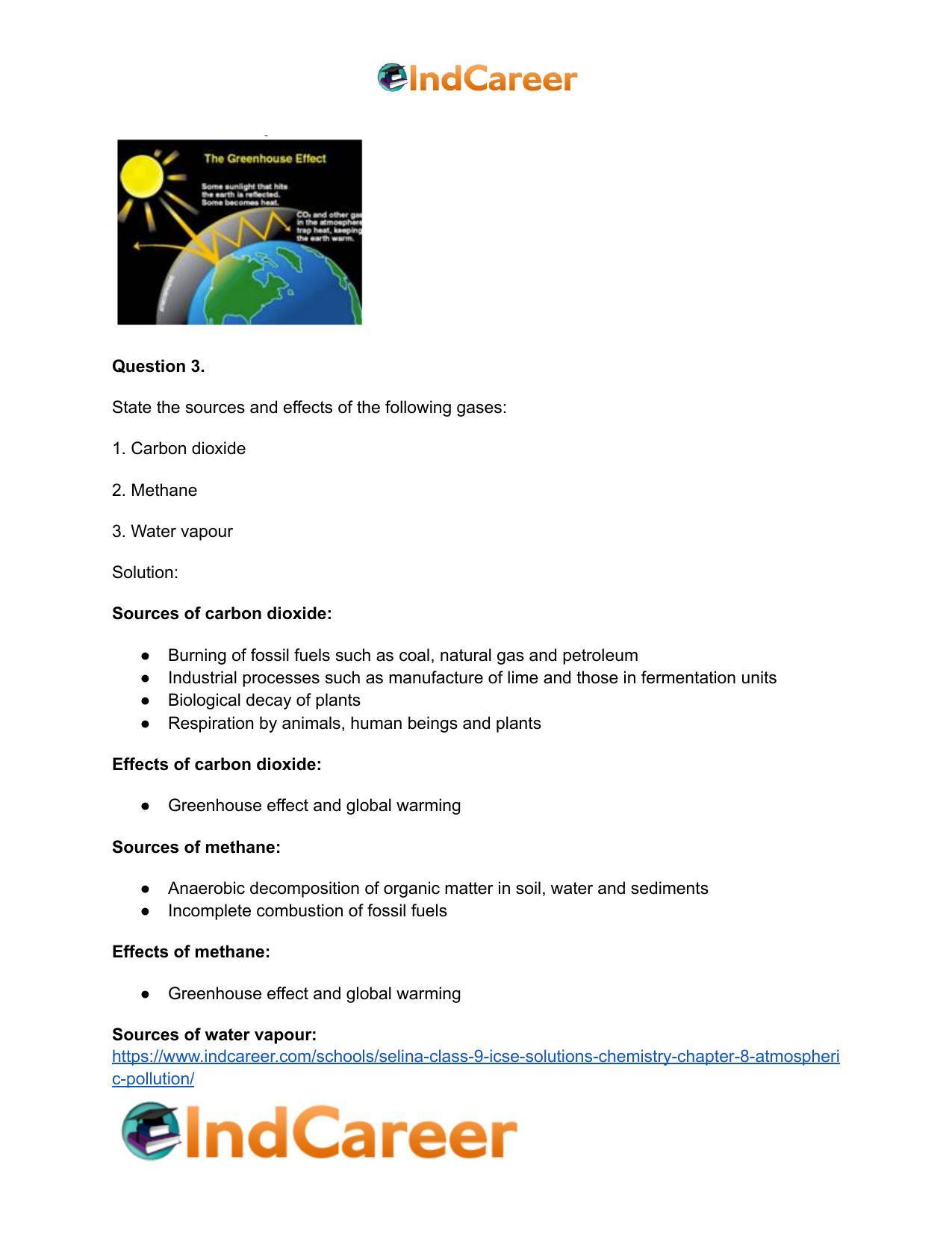 Selina Class 9 ICSE Solutions Chemistry : Chapter 8- Atmospheric Pollution - Page 10