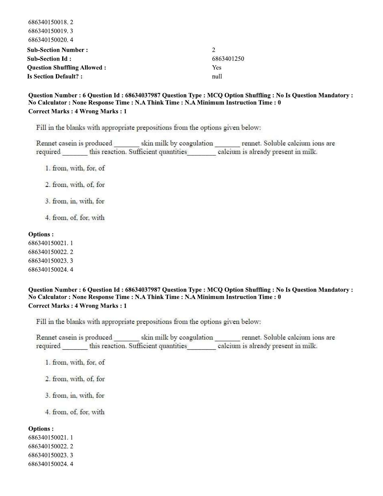 CUET PG 2023: SCQP06 – Bioinformatics (Eng) - Shift 2 (25-06-2023) Question Paper - Page 7