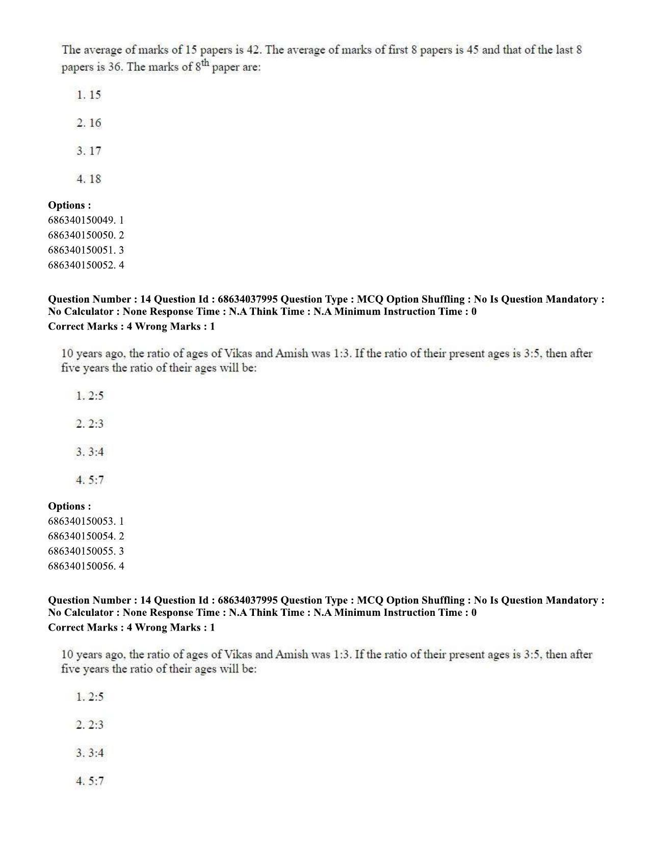 CUET PG 2023: SCQP06 – Bioinformatics (Eng) - Shift 2 (25-06-2023) Question Paper - Page 14