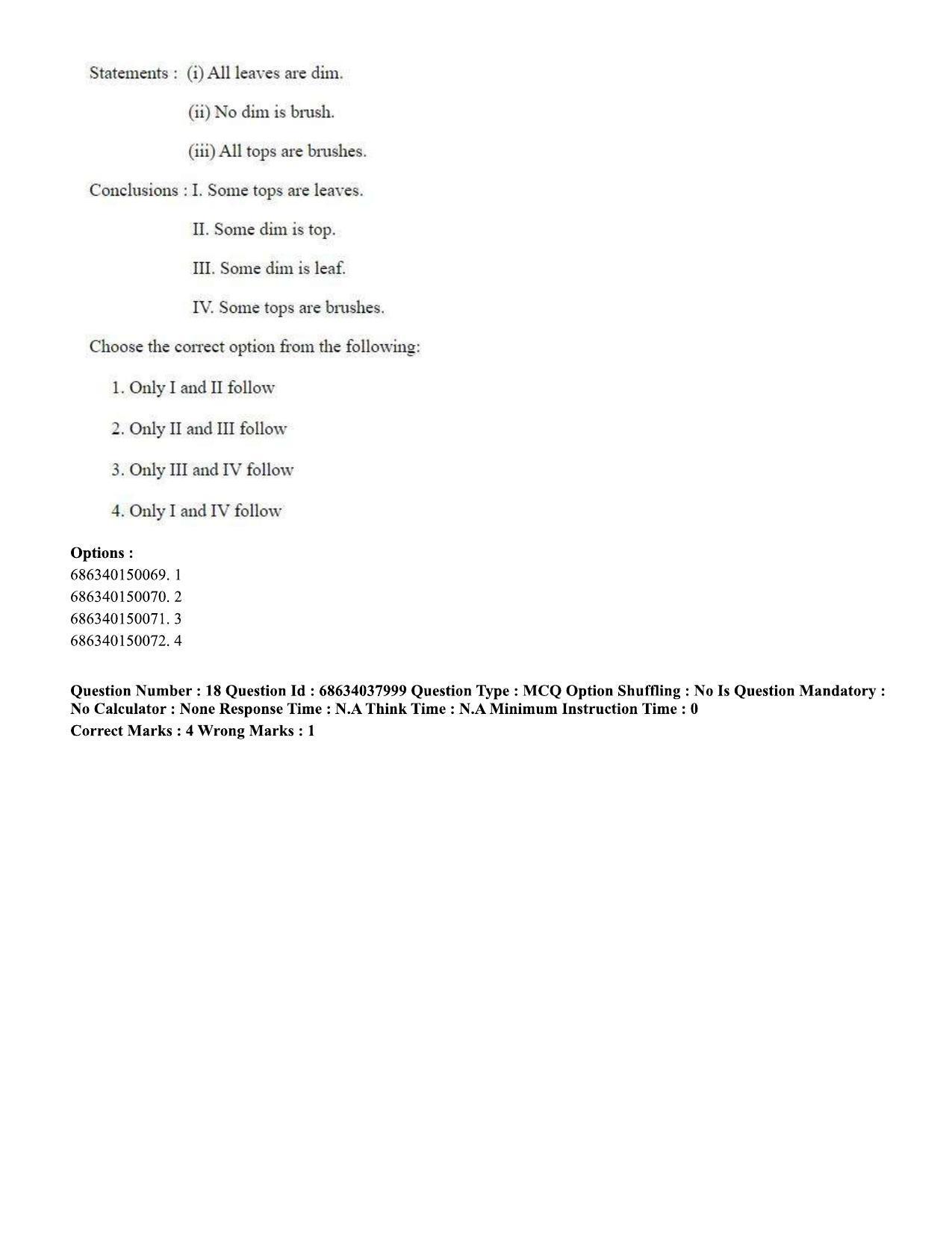 CUET PG 2023: SCQP06 – Bioinformatics (Eng) - Shift 2 (25-06-2023) Question Paper - Page 18