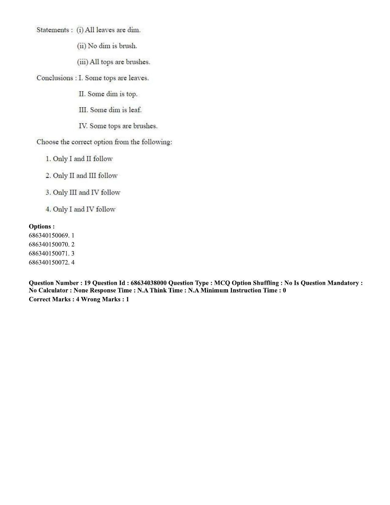 CUET PG 2023: SCQP06 – Bioinformatics (Eng) - Shift 2 (25-06-2023) Question Paper - Page 19