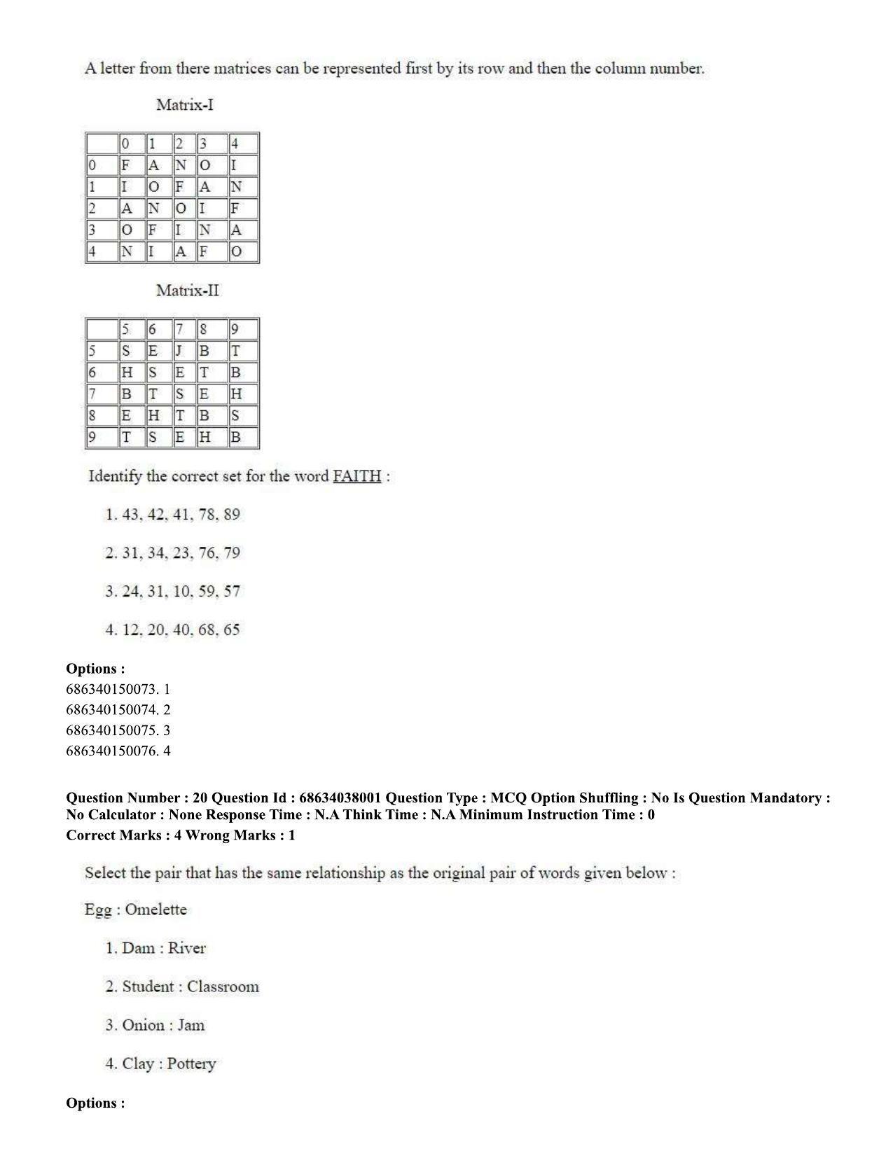 CUET PG 2023: SCQP06 – Bioinformatics (Eng) - Shift 2 (25-06-2023) Question Paper - Page 21