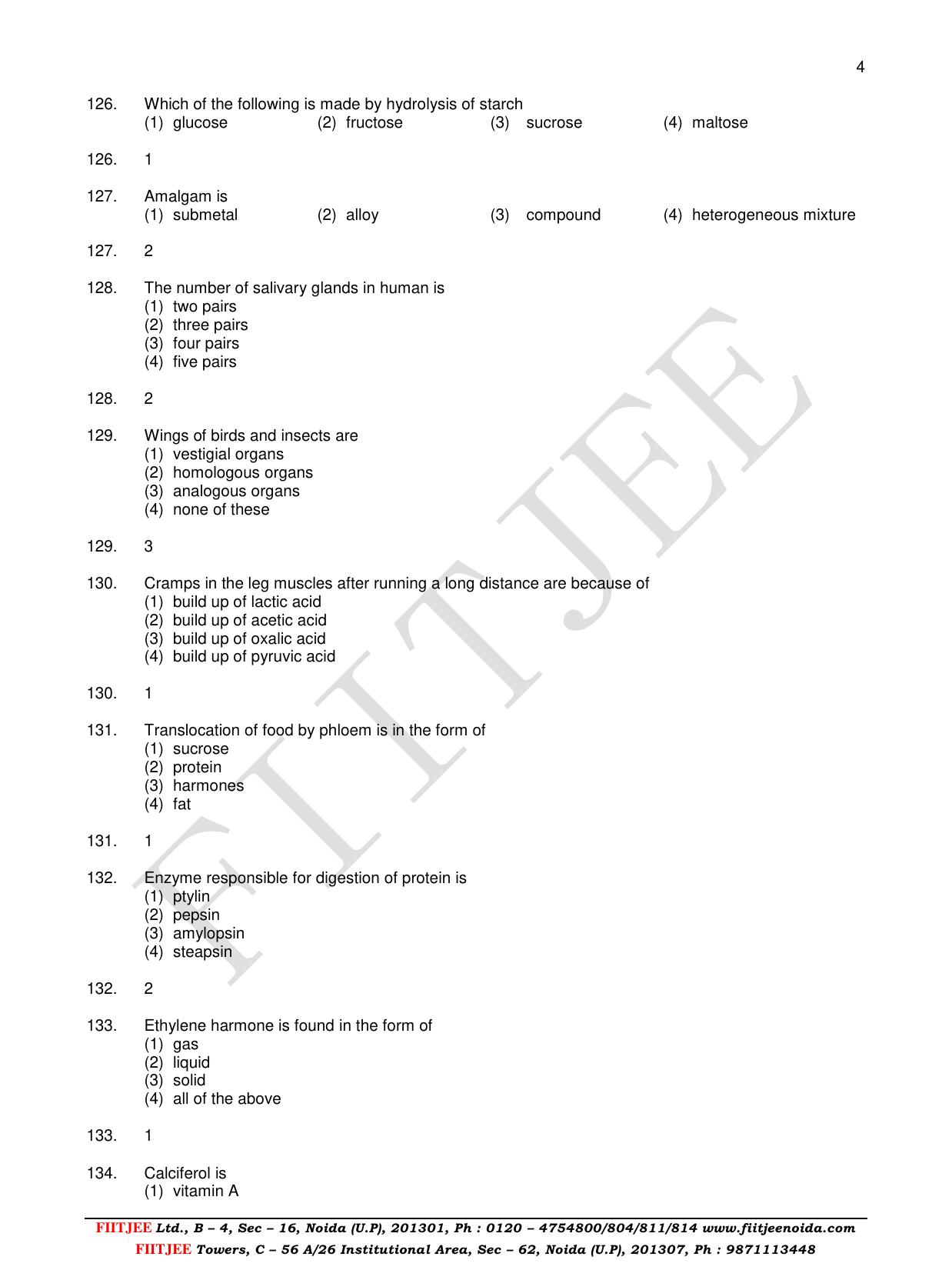 Uttar Pradesh NTSE 2017 SAT Question Papers - Page 4