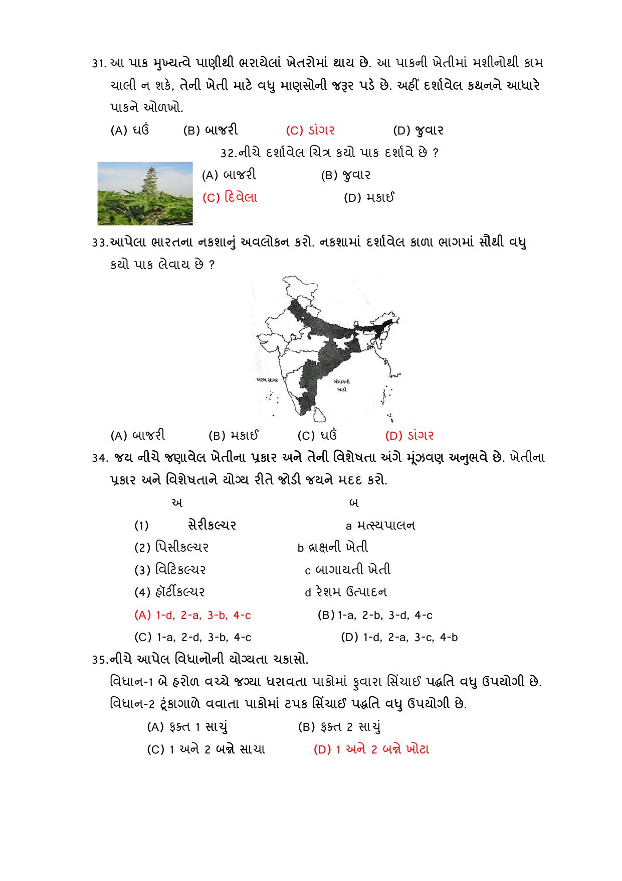 Gujarat Board Class 8 Question Paper - Social Science - Page 28