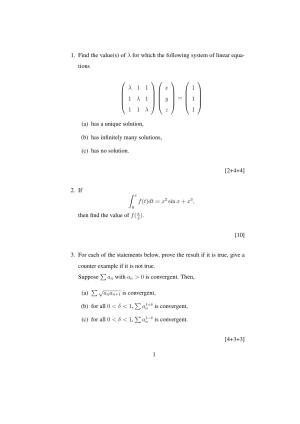 ISI Admission Test JRF in Quantitative Economics QEA 2017 Sample Paper